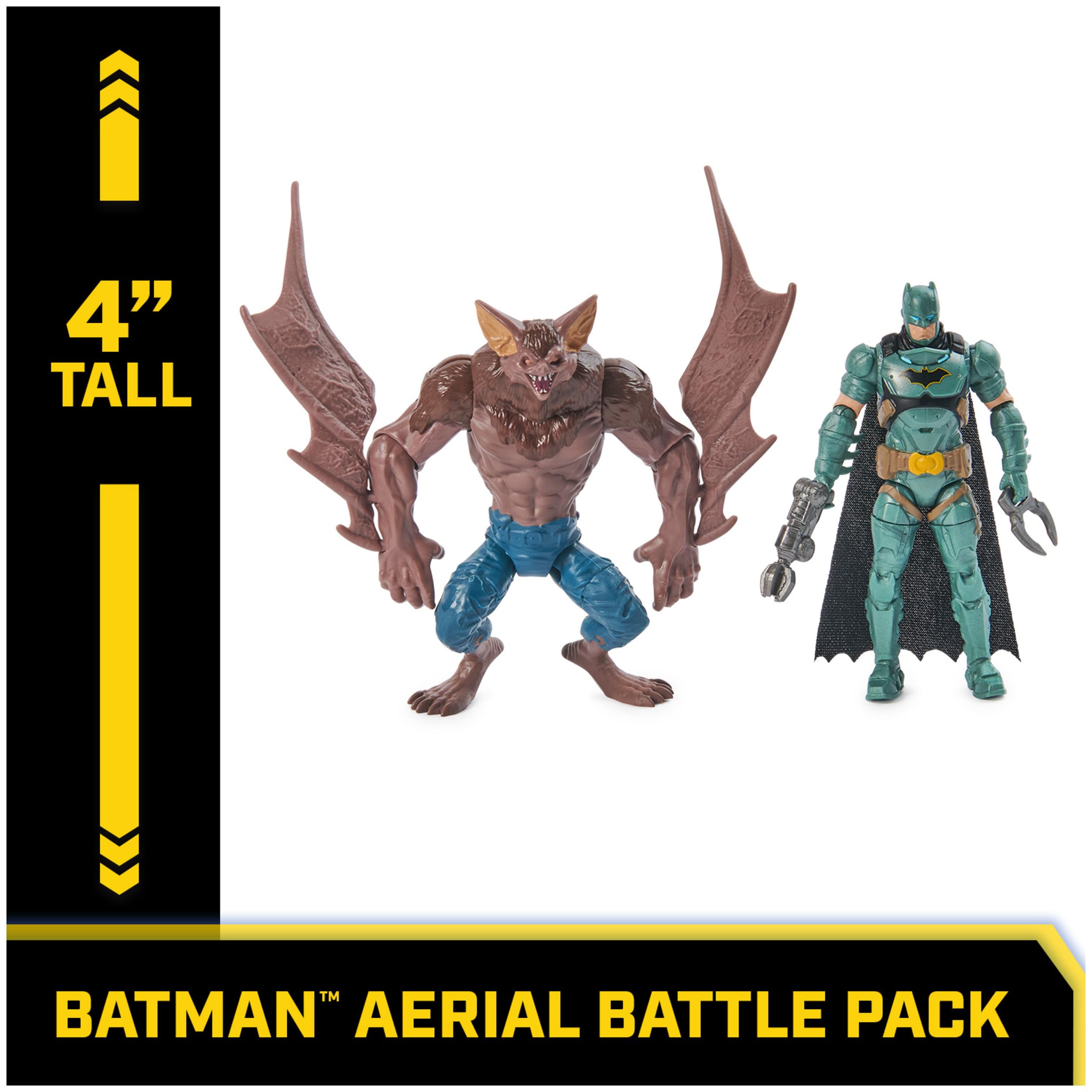 Foto 3 | Paquete De Batalla Aérea Batman De Toy Dc Comics Batwing Con Batman Y Man-bat - Venta Internacional.