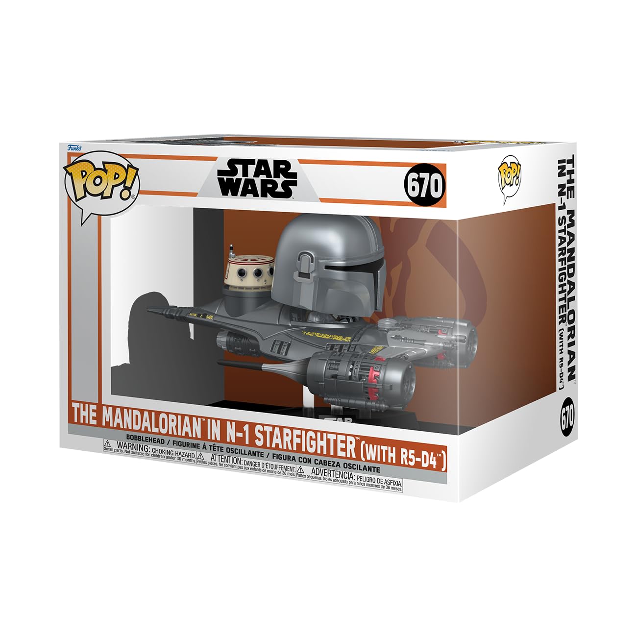 Foto 2 pulgar | ¡funko Pop! ¡monta A Super Deluxe The Mandalorian En El N-1 Starfighter - Venta Internacional.