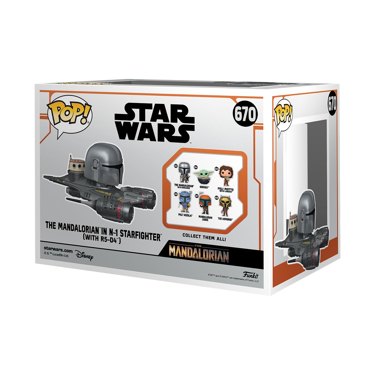 Foto 4 pulgar | ¡funko Pop! ¡monta A Super Deluxe The Mandalorian En El N-1 Starfighter - Venta Internacional.