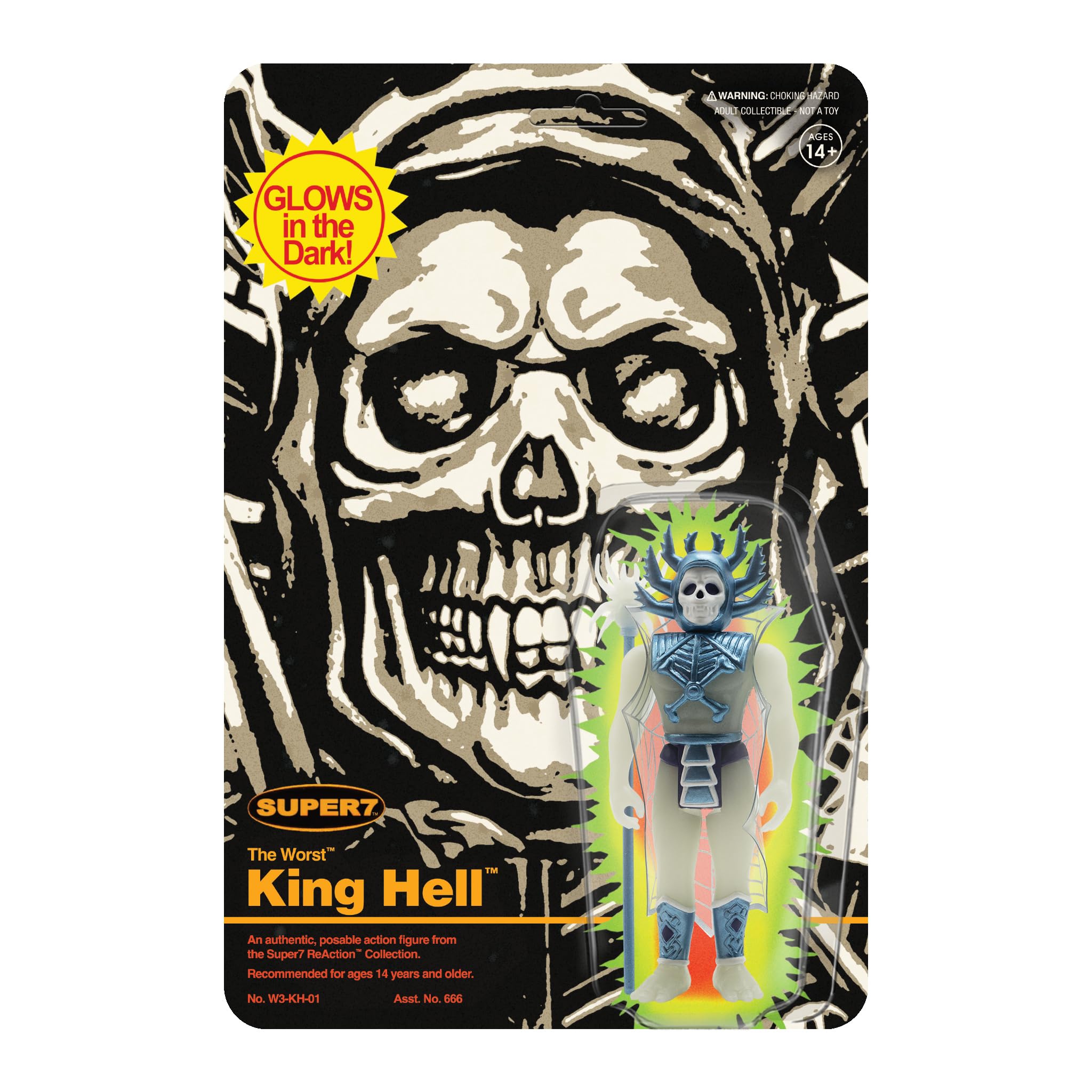 Figura De Acción Super7 The Worst King Hell Monster Glow 9,5 Cm - Venta Internacional.