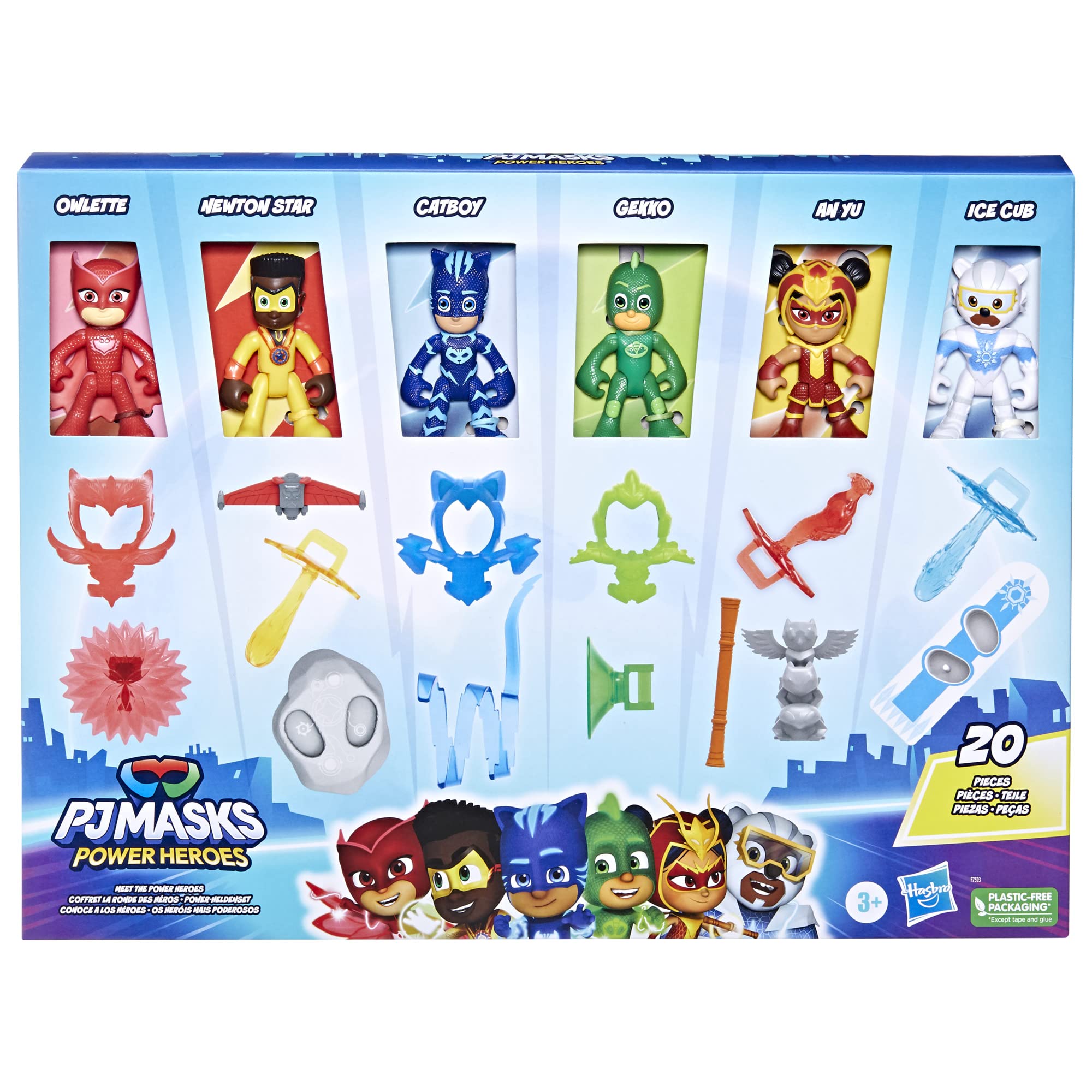 Foto 4 pulgar | Set De Figuras Pj Masks Power Heroes Meet The Power Heroes - Venta Internacional.