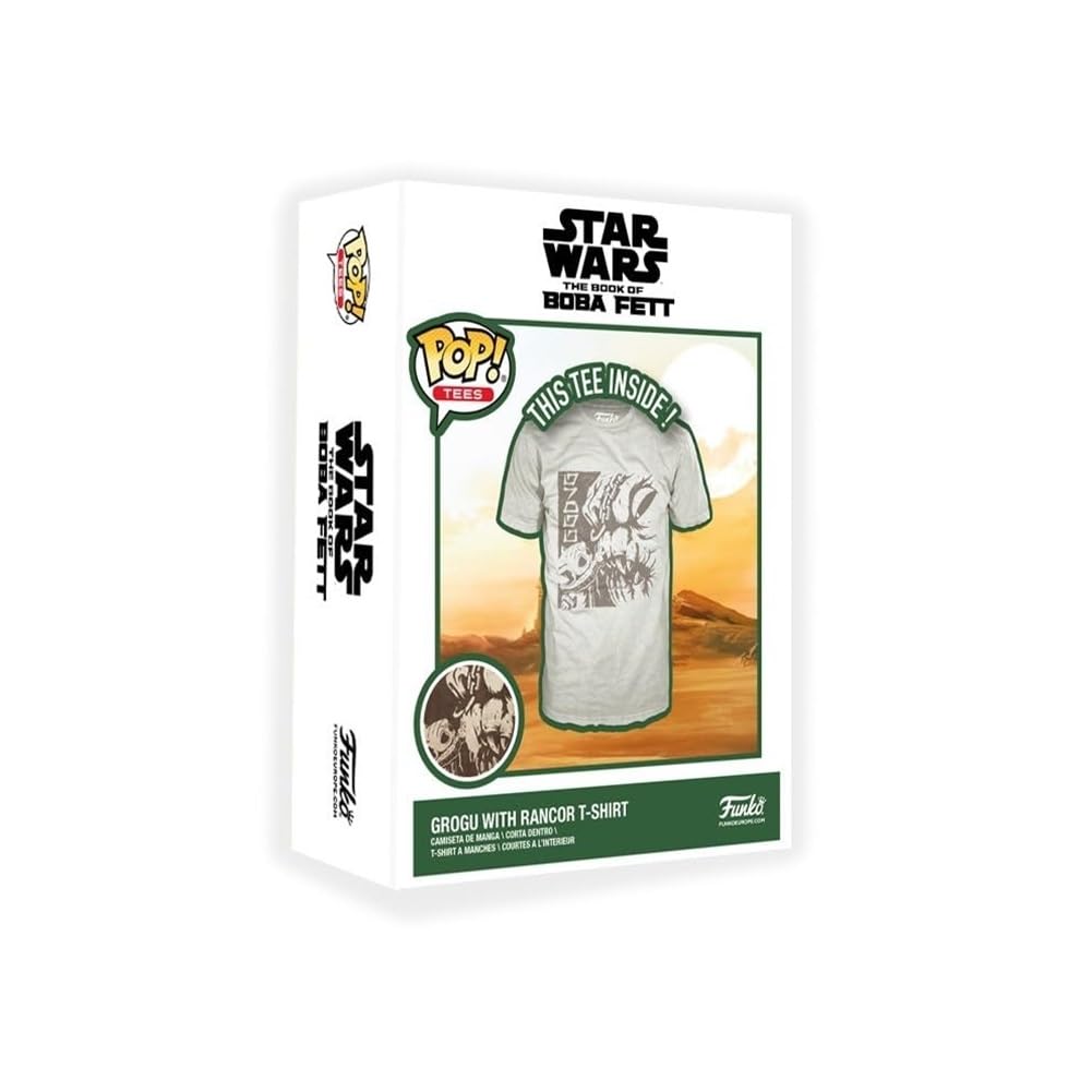 Foto 3 pulgar | Camiseta Funko Pop! Star Wars: El Libro De Boba Fett Grogu Rancor - Venta Internacional.