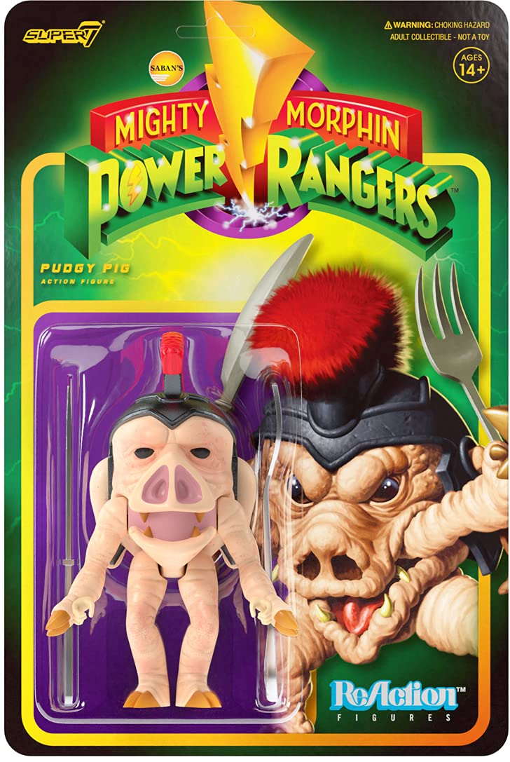 Figura De Acción Super7 Mighty Morphin Power Rangers Pudgy Pig - Venta Internacional.