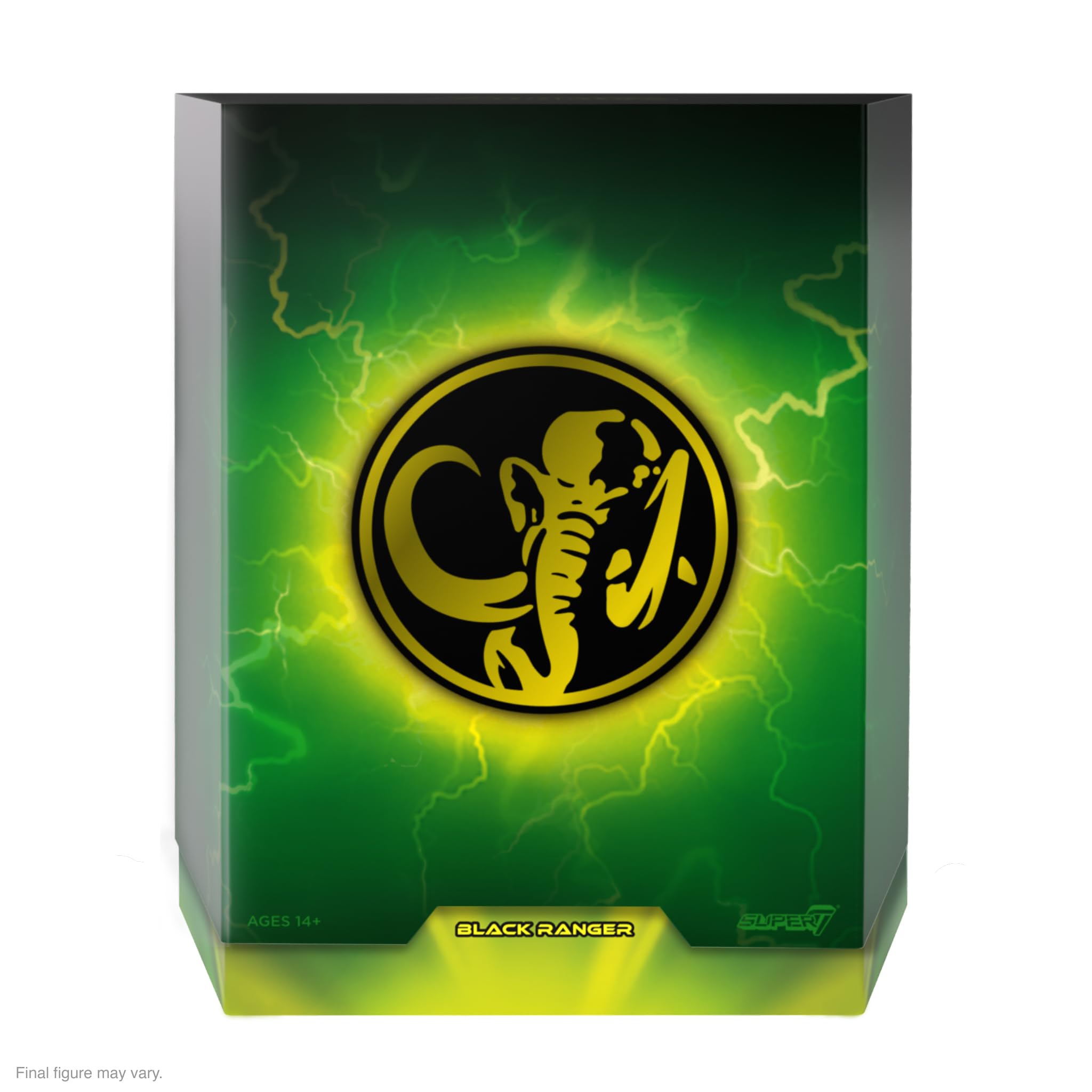 Foto 3 | Figura De Acción Super7 Ultimates! Mighty Morphin Power Rangers Black Ranger, 18 Cm - Venta Internacional.