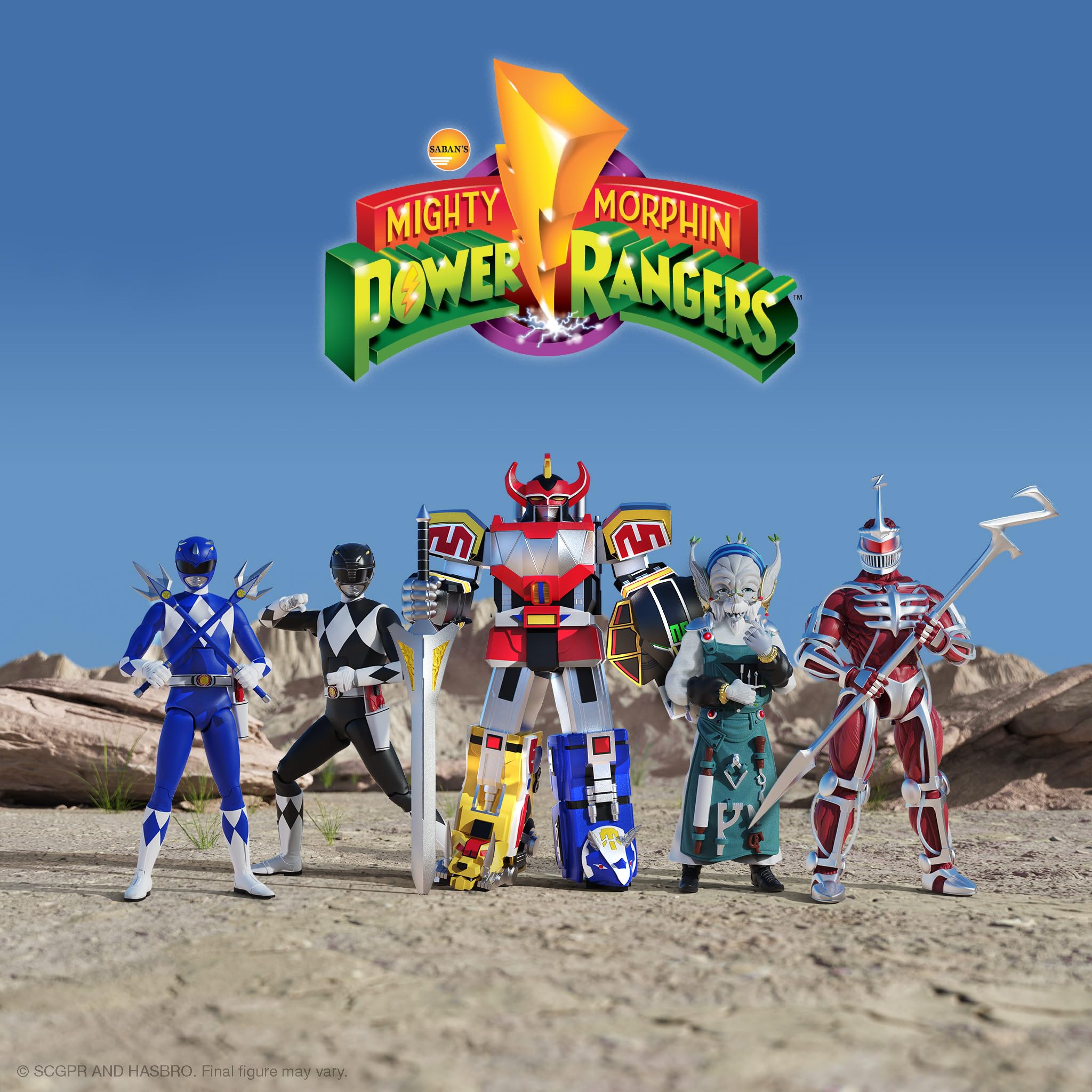 Foto 5 | Figura De Acción Super7 Ultimates! Mighty Morphin Power Rangers Black Ranger, 18 Cm - Venta Internacional.