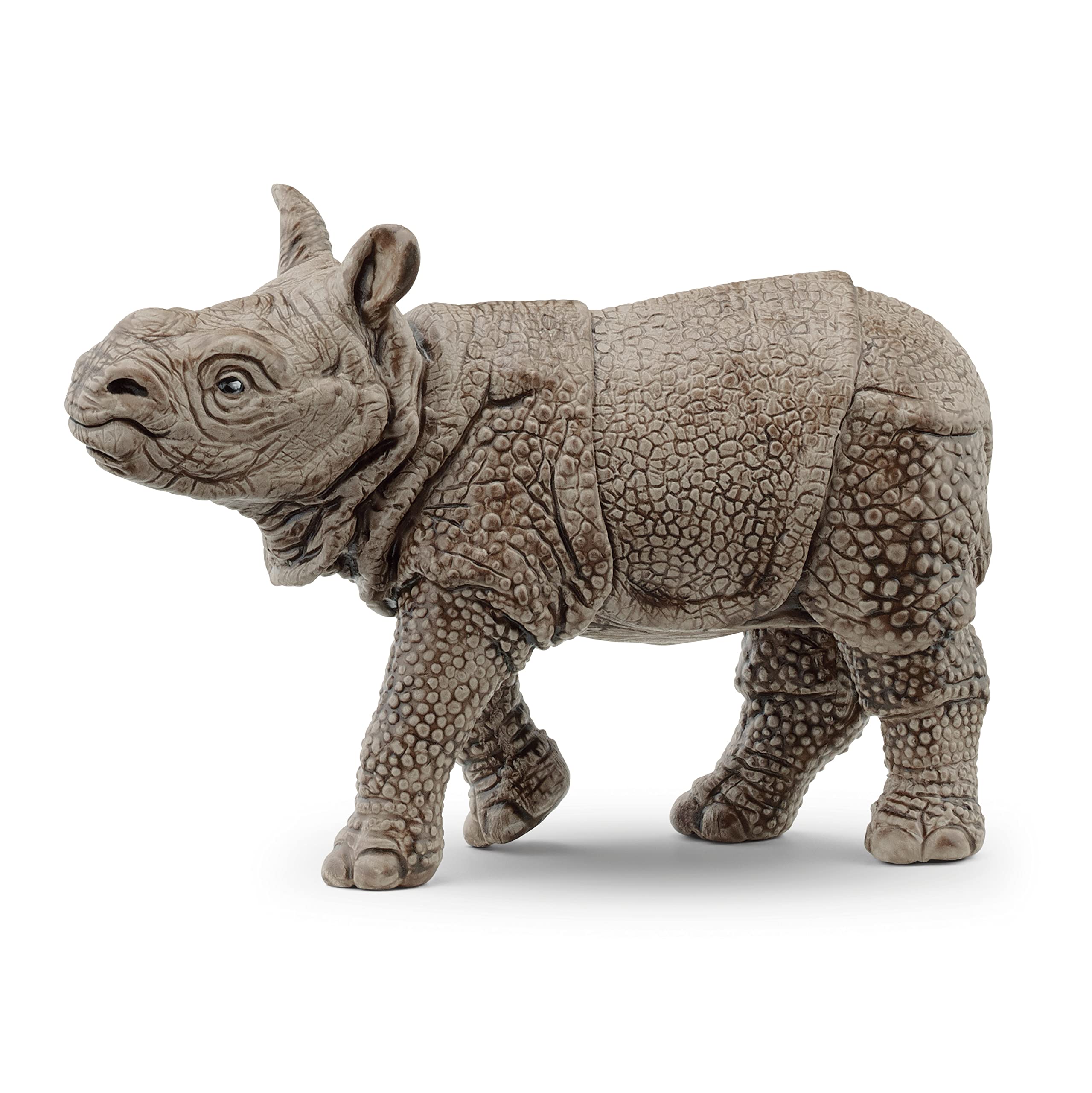 Figura Schleich Wild Life Realistic Baby Indian Rinoceronte - Venta Internacional.