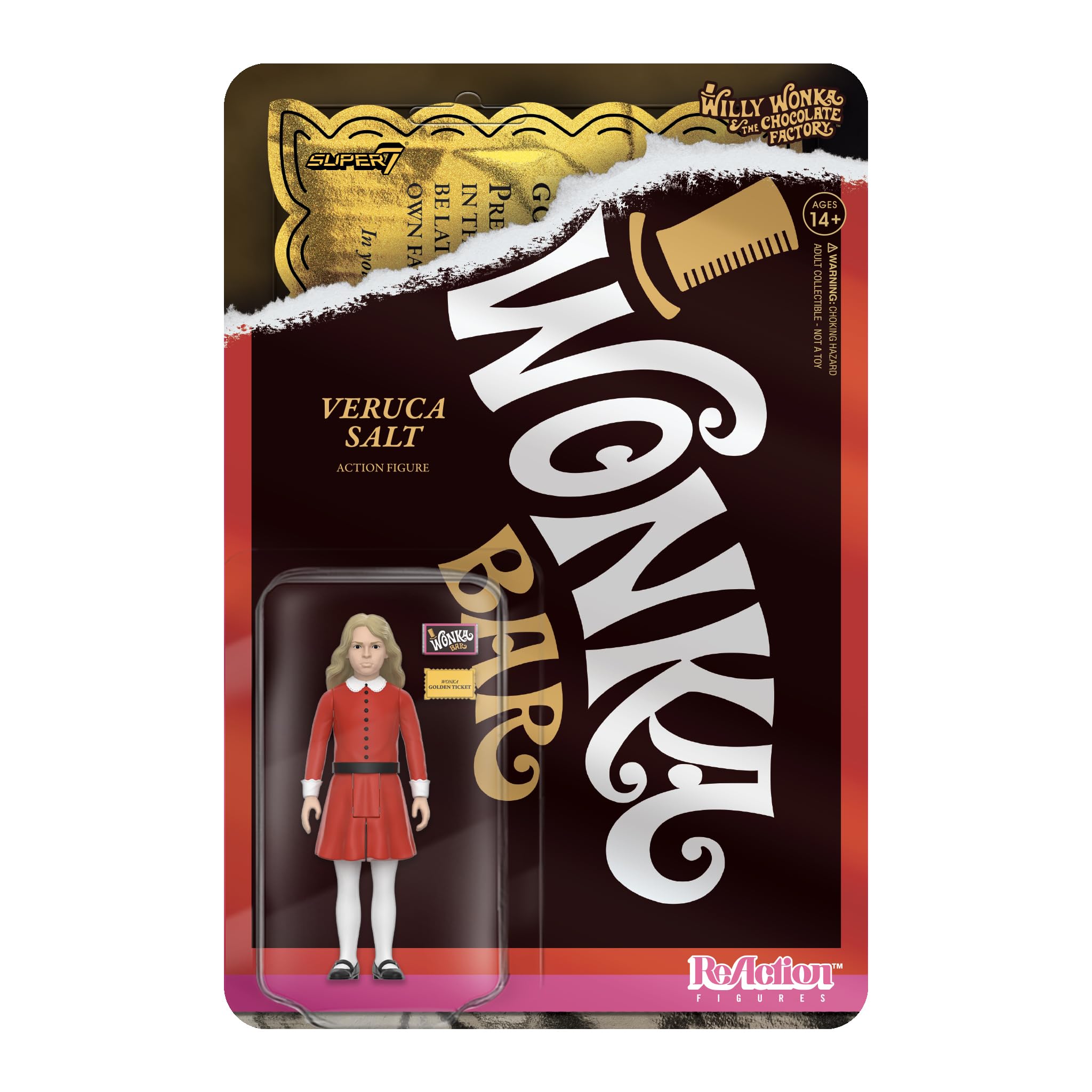 Foto 2 pulgar | Figura De Acción Super7 Willy Wonka Y La Fábrica De Chocolate Veruca Salt - Venta Internacional.
