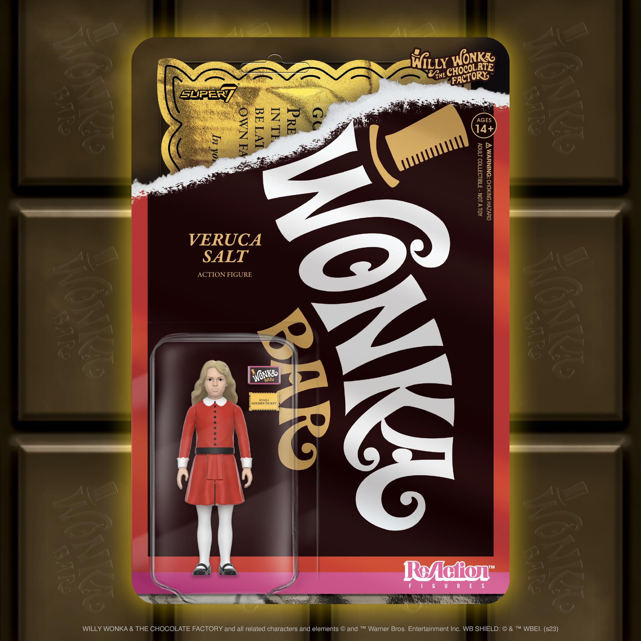Foto 7 pulgar | Figura De Acción Super7 Willy Wonka Y La Fábrica De Chocolate Veruca Salt - Venta Internacional.
