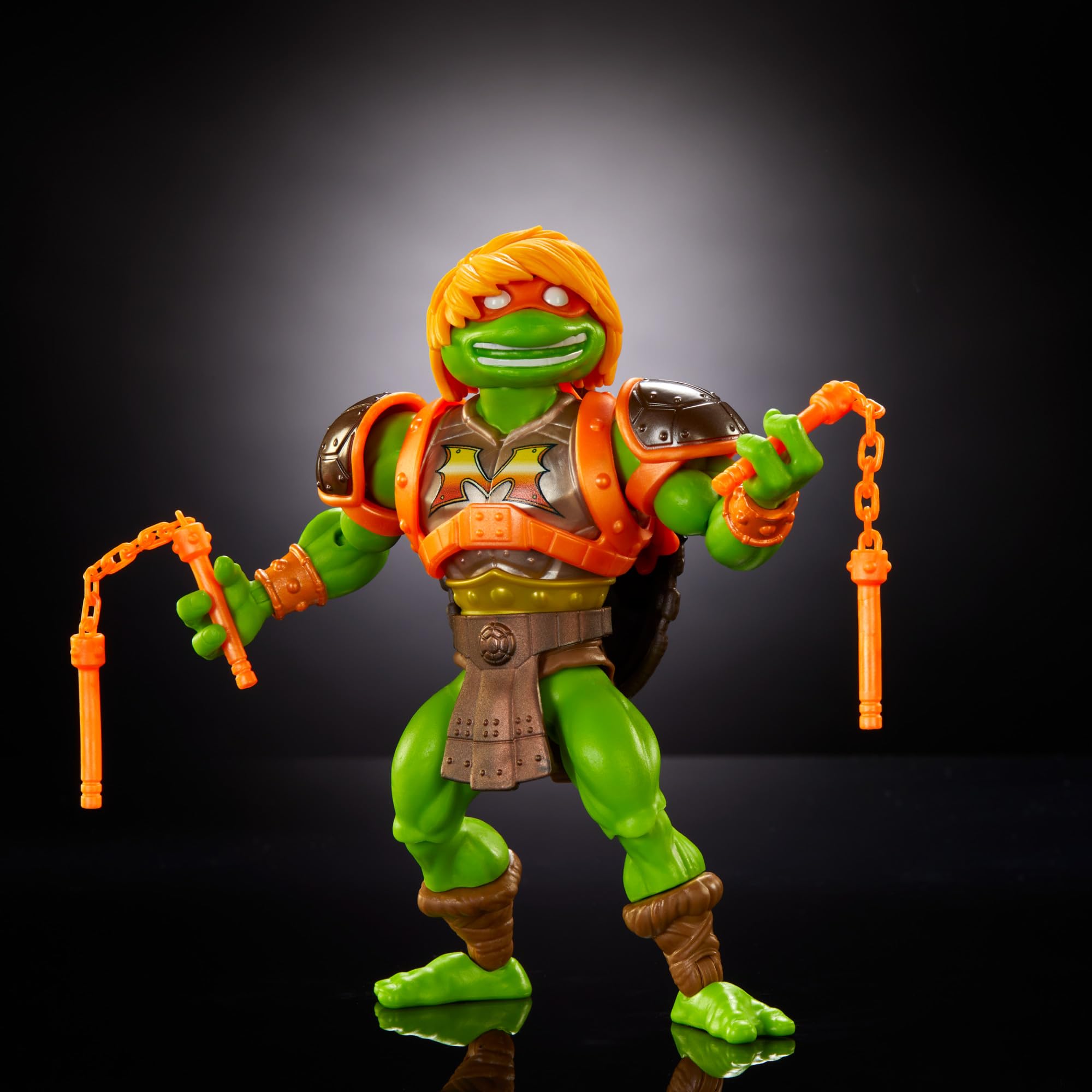 Foto 4 pulgar | Figura De Acción Masters Of The Universe Michelangelo 14 Cm - Venta Internacional.