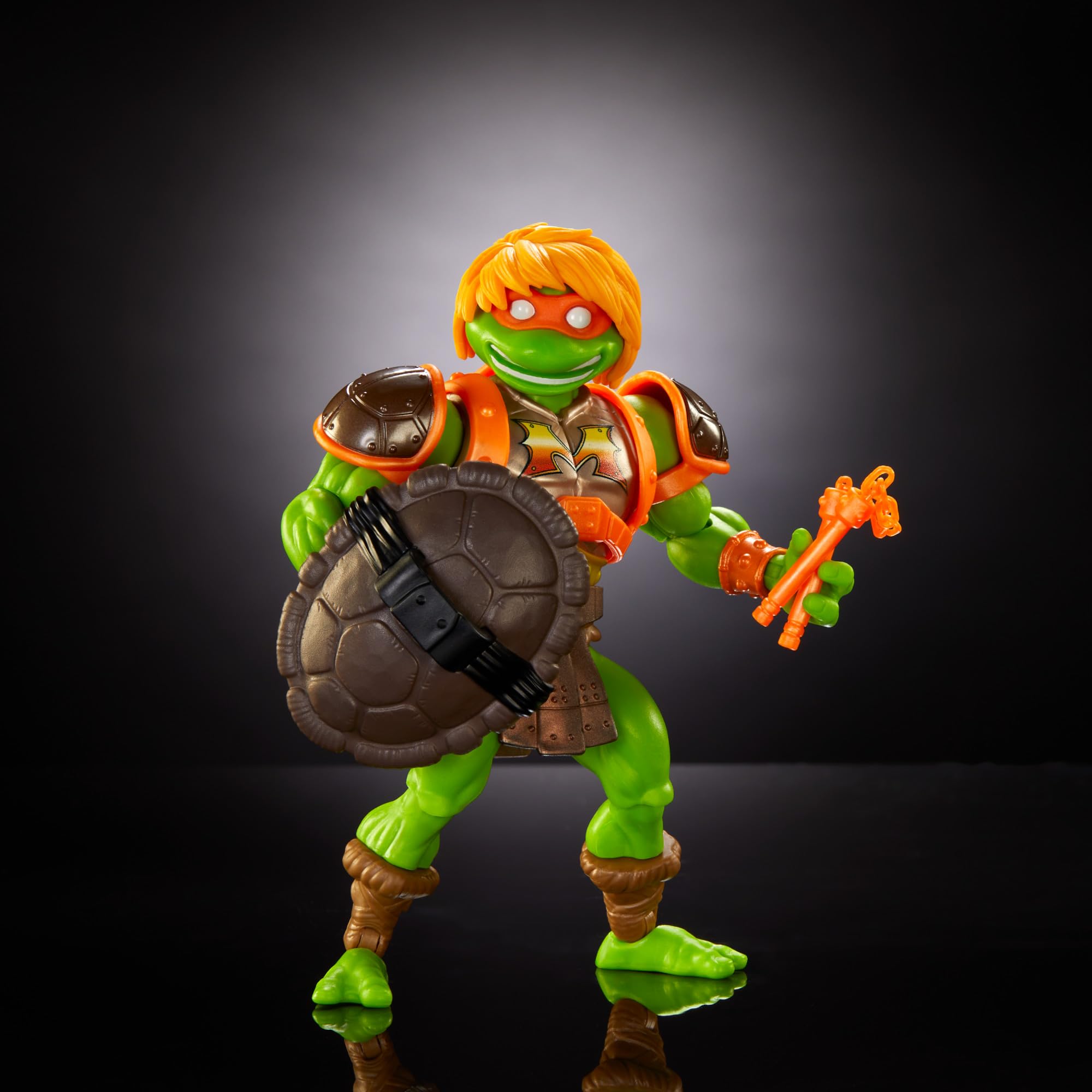 Foto 5 pulgar | Figura De Acción Masters Of The Universe Michelangelo 14 Cm - Venta Internacional.