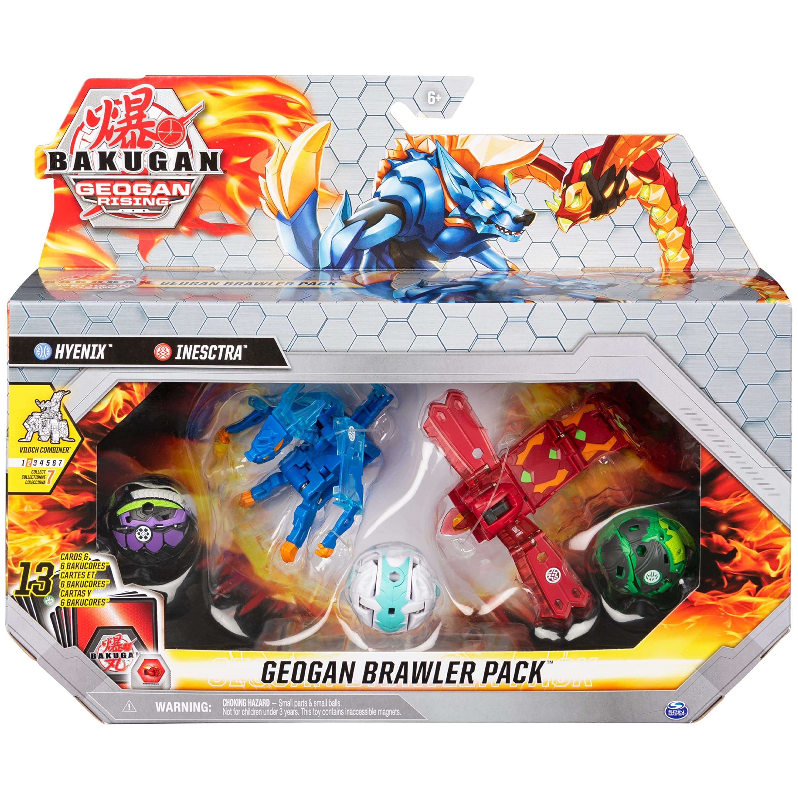 Foto 2 pulgar | Toy Bakugan Geogan Brawler, Paquete De 5 Unidades Con Hyenix E Insectra Exclusivos - Venta Internacional.