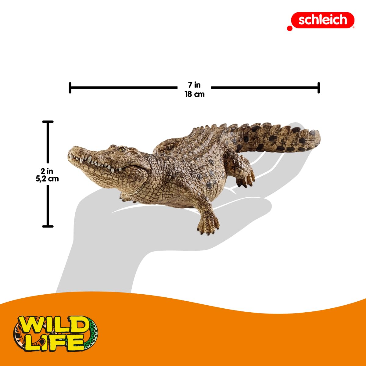 Foto 3 pulgar | Figura De Cocodrilo Toy Schleich Wild Life Con Mandíbula Móvil - Venta Internacional.
