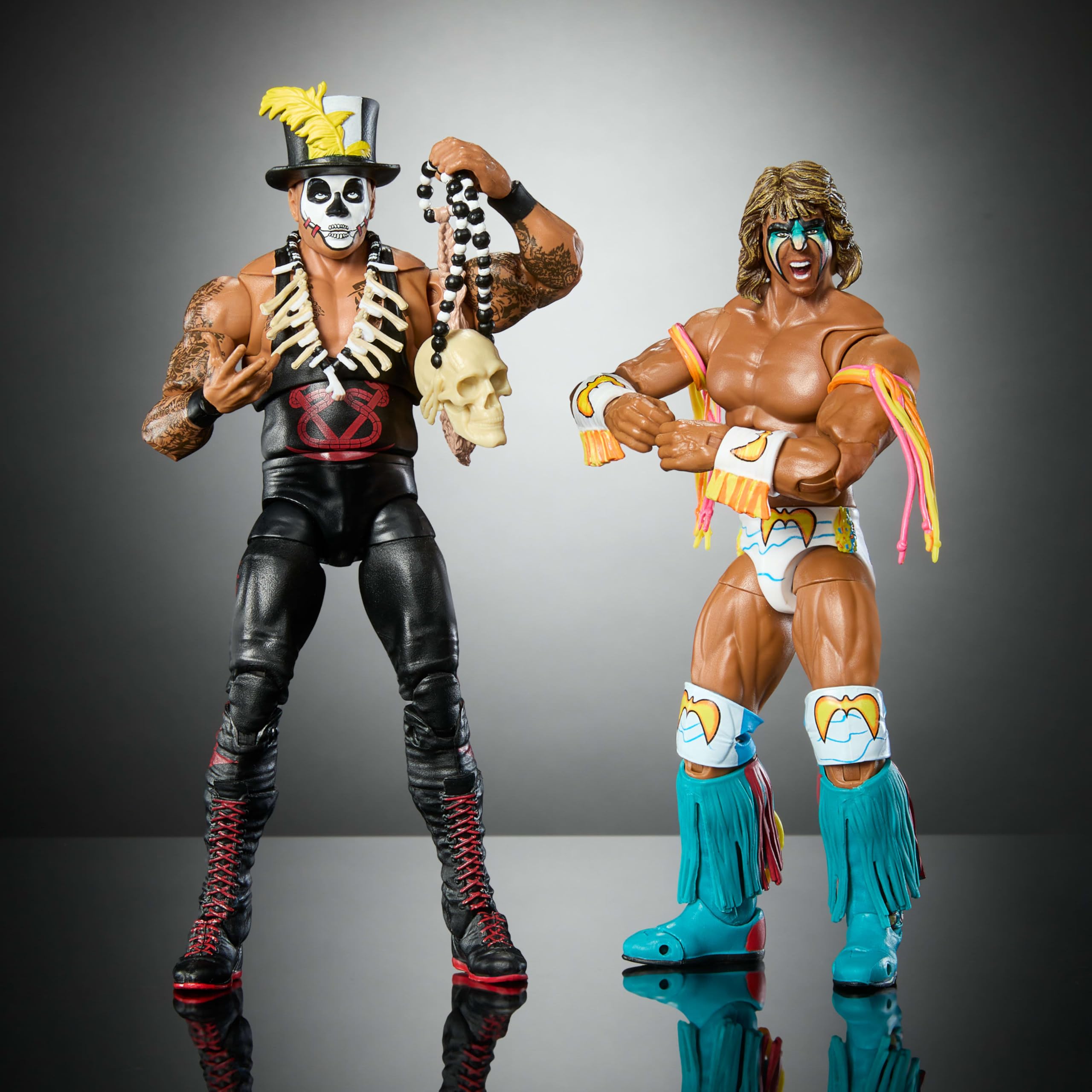 Foto 5 pulgar | Figura De Acción Mattel Wwe Ultimate Edition Ultimate Warrior Vs Papa Shango, Paquete De 2 - Venta Internacional.