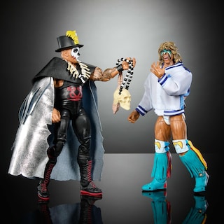 Foto 5 | Figura De Acción Mattel Wwe Ultimate Edition Ultimate Warrior Vs Papa Shango, Paquete De 2 - Venta Internacional.