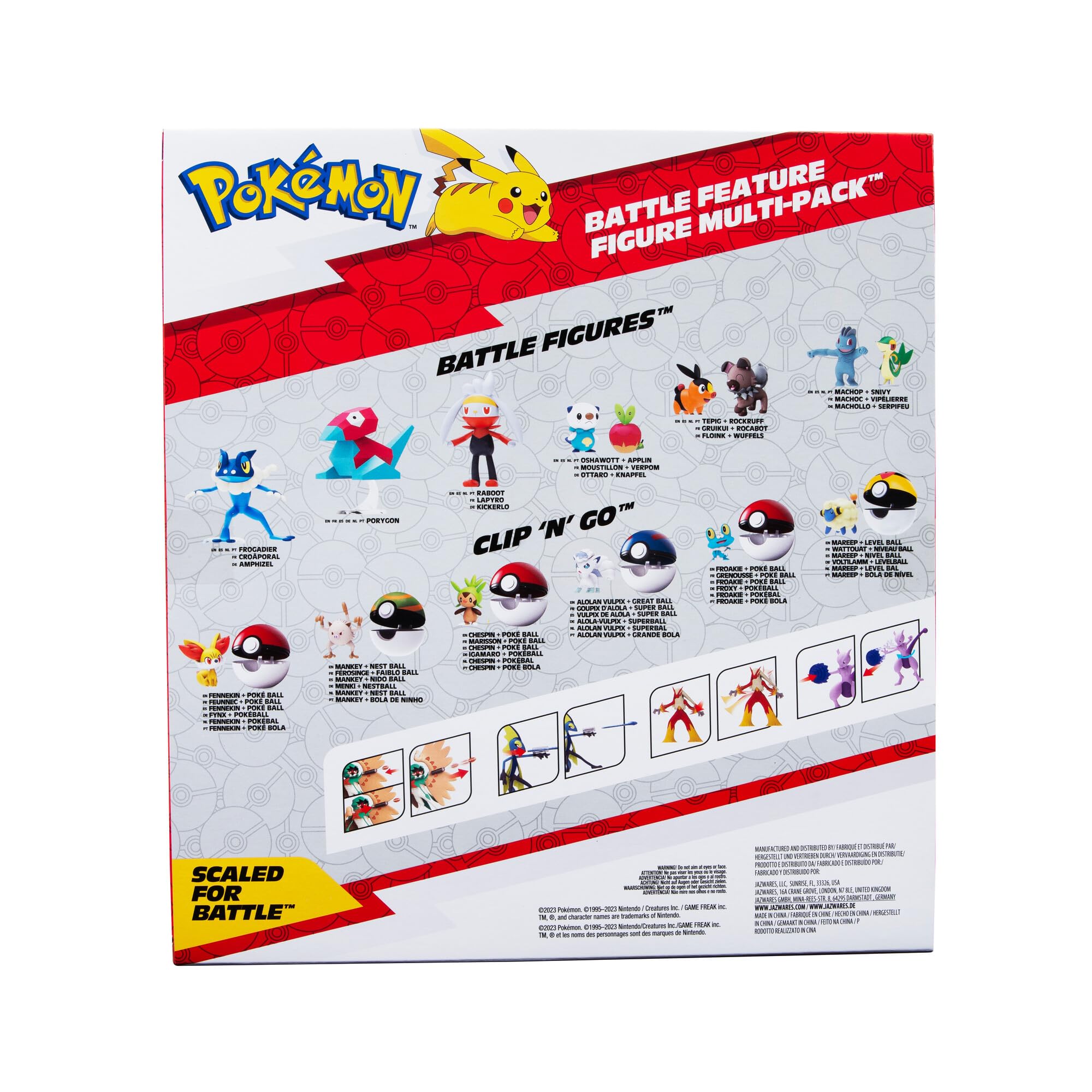 Foto 5 pulgar | Set De Figuras Pokémon Battle Feature Con 4 Figuras De 11 Cm - Venta Internacional.