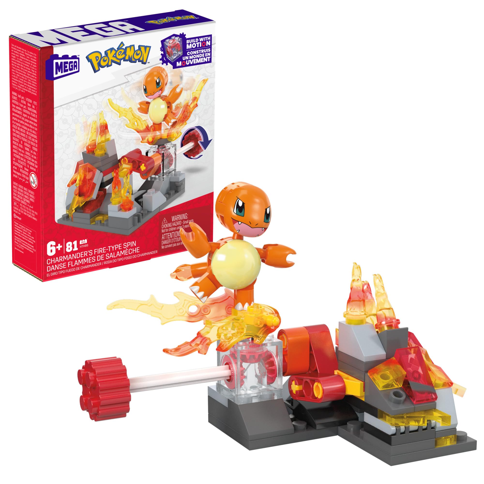 Foto 2 pulgar | Set De Juguetes De Construcción Mega Pokémon Charmander Fire-type Con 81 Piezas - Venta Internacional.