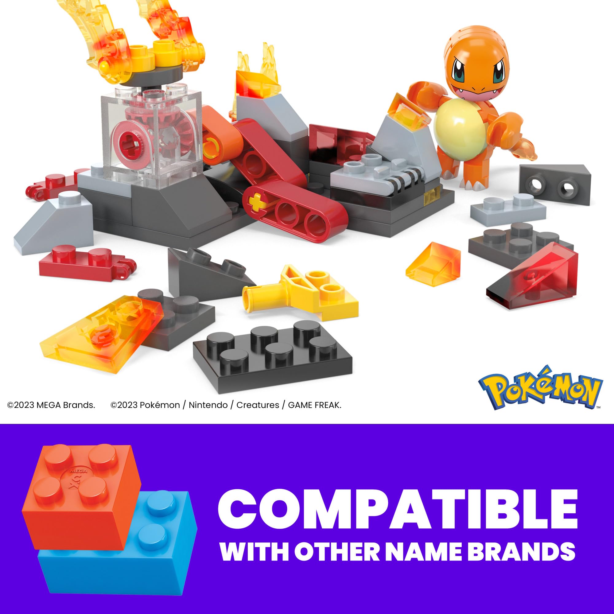 Foto 3 pulgar | Set De Juguetes De Construcción Mega Pokémon Charmander Fire-type Con 81 Piezas - Venta Internacional.