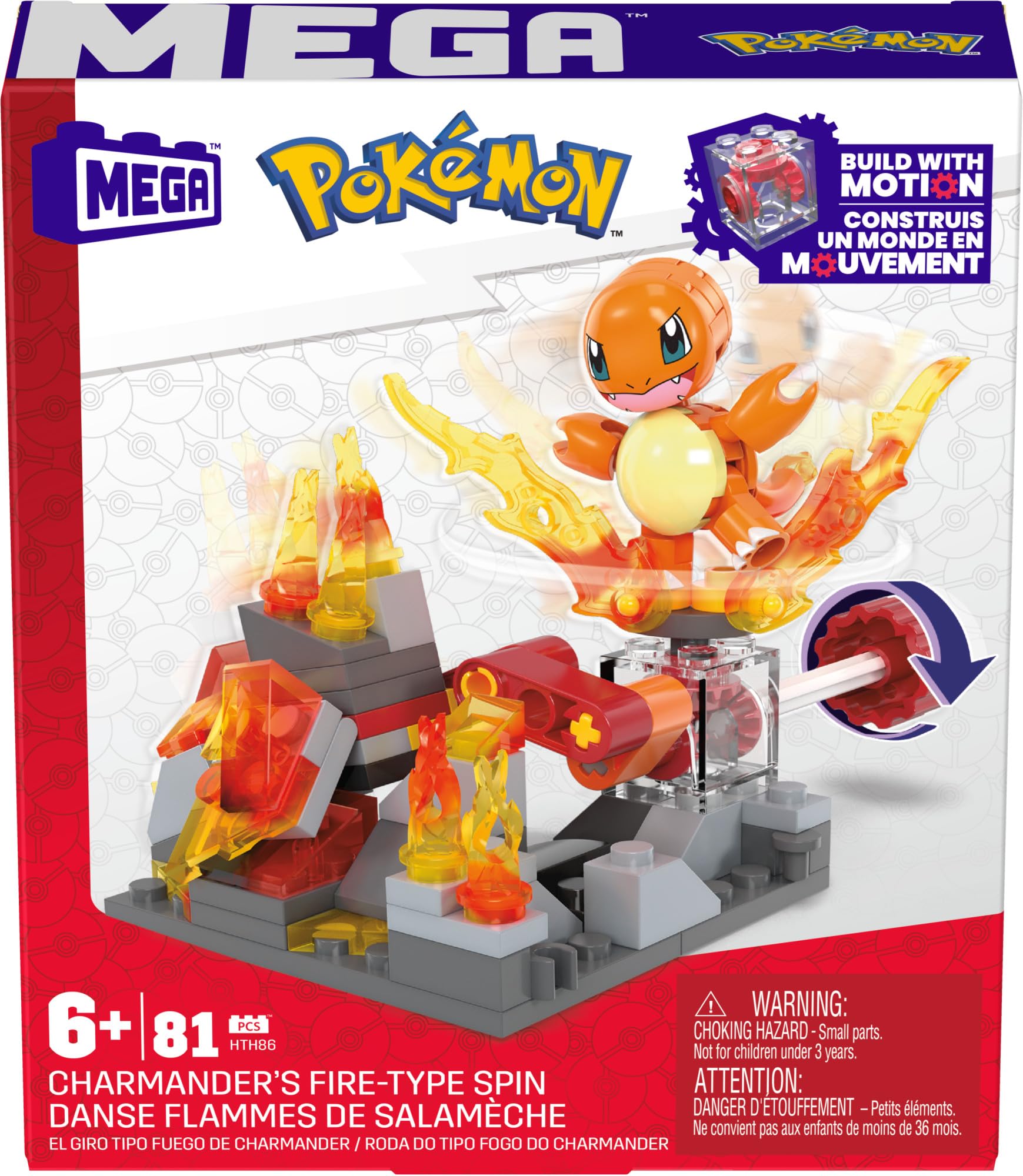 Foto 8 pulgar | Set De Juguetes De Construcción Mega Pokémon Charmander Fire-type Con 81 Piezas - Venta Internacional.