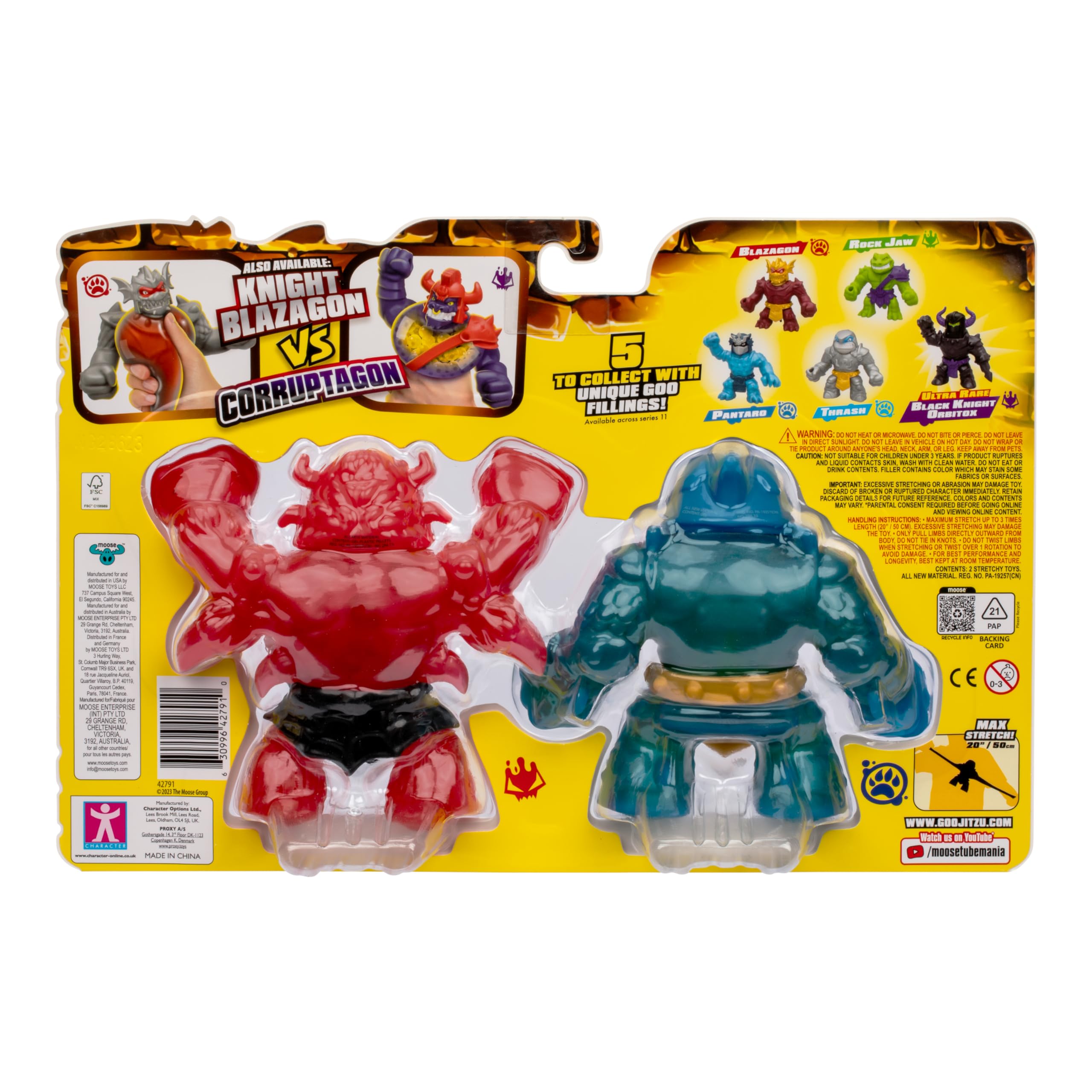 Foto 7 pulgar | Figuras De Acción Heroes Of Goo Jit Zu Stretch Strikers, Paquete De 2 - Venta Internacional.