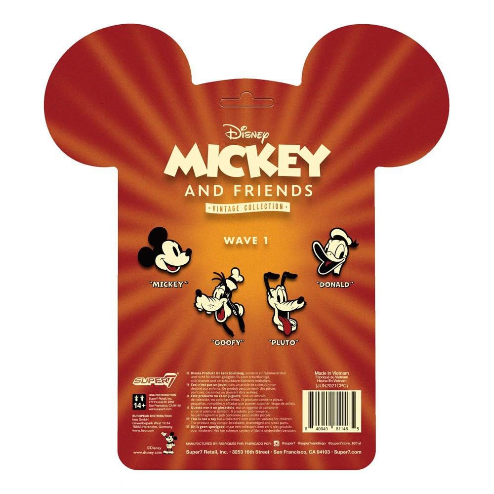 Foto 3 pulgar | Figura De Acción Super7 Disney Mickey Y Sus Amigos Pluto 3.75 Pulgadas - Venta Internacional.