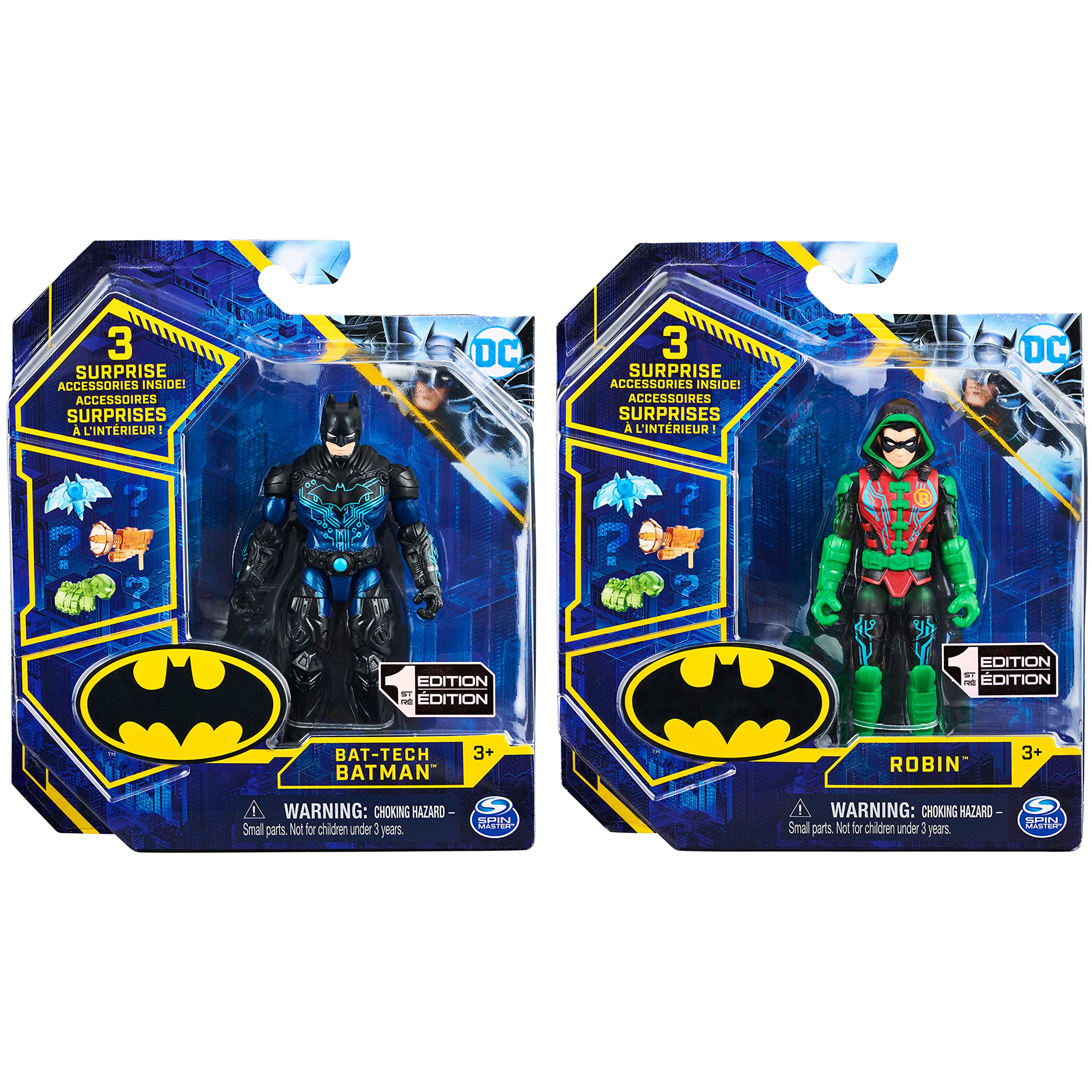 Foto 3 pulgar | Figuras De Acción Dc Comics Batman Bat-tech Batman Y Robin - Venta Internacional.
