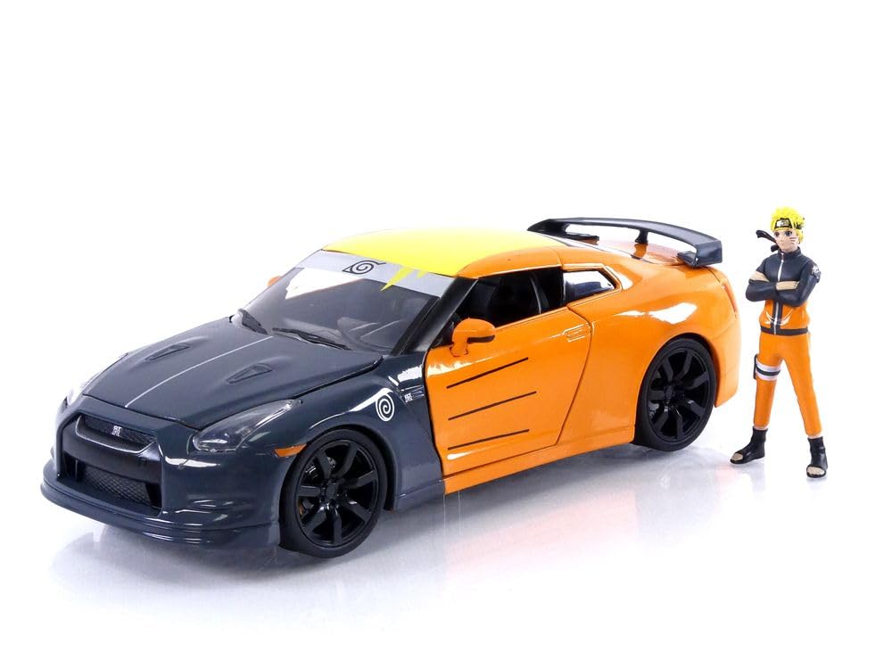 Foto 2 pulgar | Coche De Juguete Jada Toys Naruto 2009 Nissan Gt-r (r35) 1:24 Con Figura - Venta Internacional.