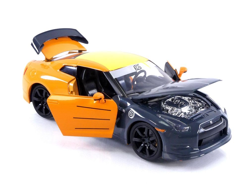 Foto 5 pulgar | Coche De Juguete Jada Toys Naruto 2009 Nissan Gt-r (r35) 1:24 Con Figura - Venta Internacional.