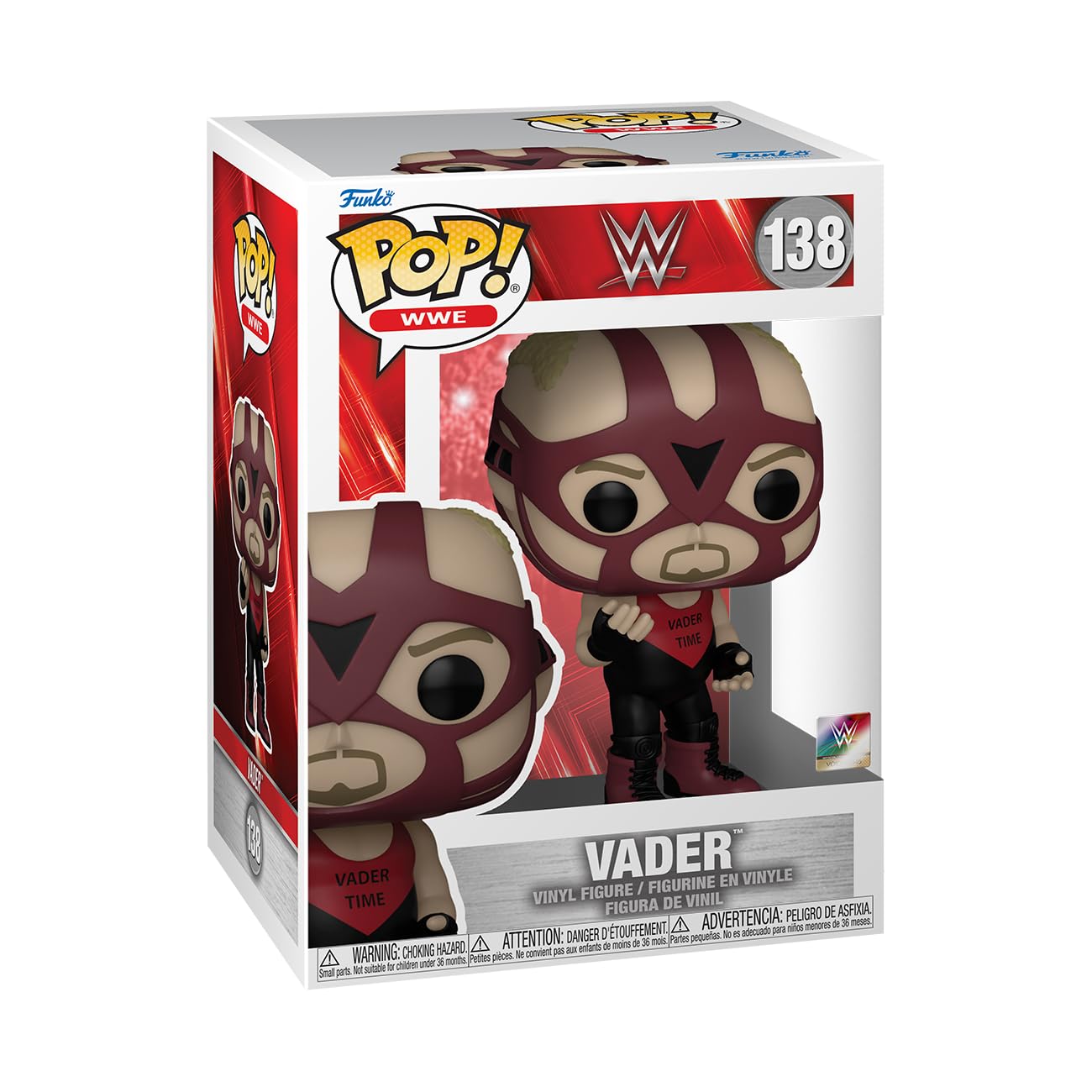 Foto 2 pulgar | ¡funko Pop! Figura De Vinilo De Vader Para El 60 Aniversario De La Wwe, 9,7 Cm - Venta Internacional.