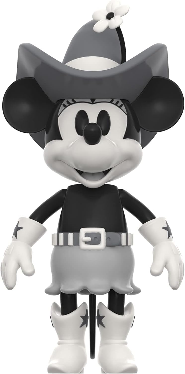 Figura De Acción Super7 Disney Mickey Cowgirl Minnie 3.75 Pulgadas - Venta Internacional.