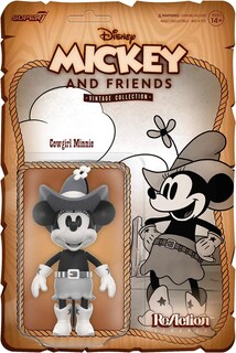 Foto 3 | Figura De Acción Super7 Disney Mickey Cowgirl Minnie 3.75 Pulgadas - Venta Internacional.