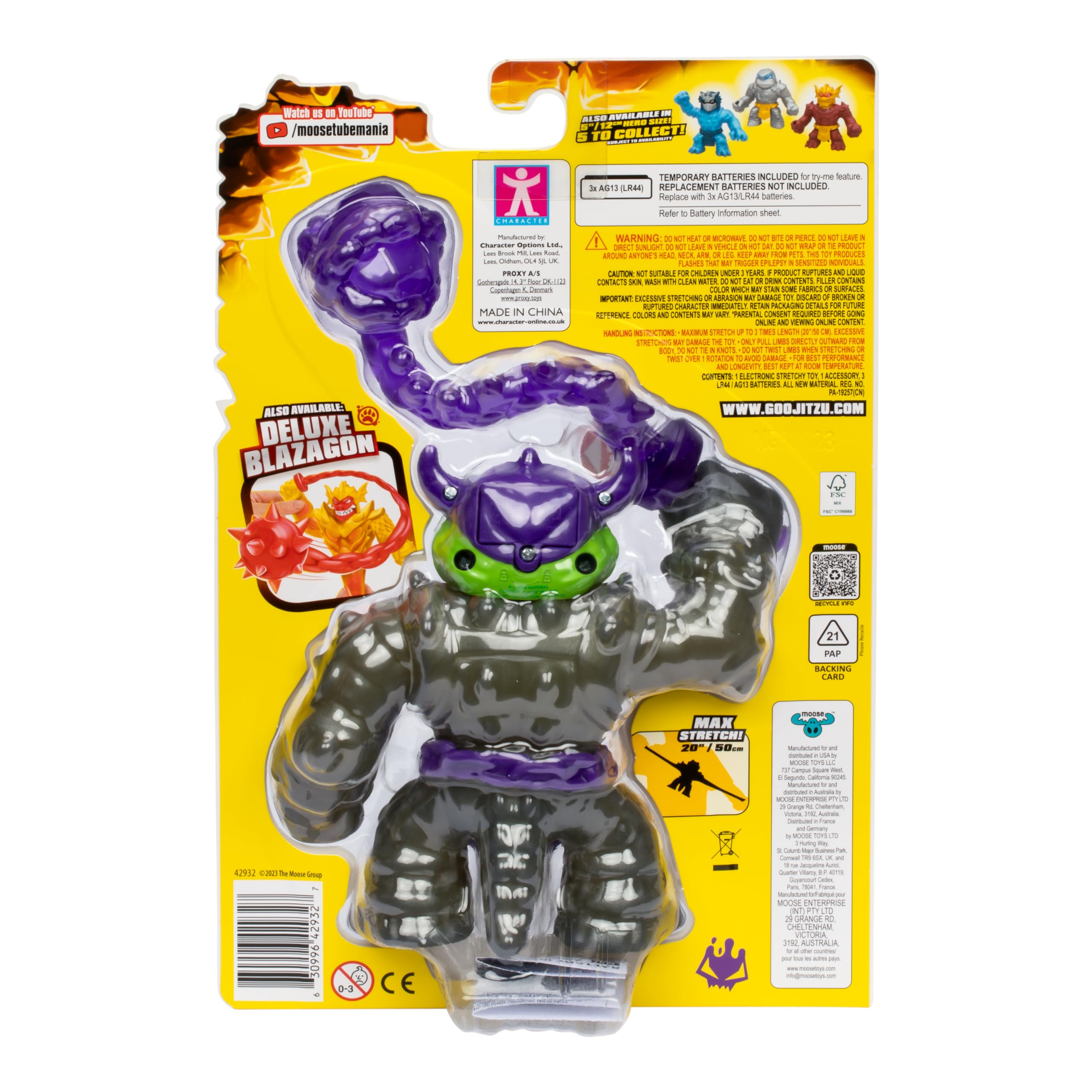 Foto 6 pulgar | Figura De Acción Heroes Of Goo Jit Zu Stretch Strikers Rock Jaw - Venta Internacional.