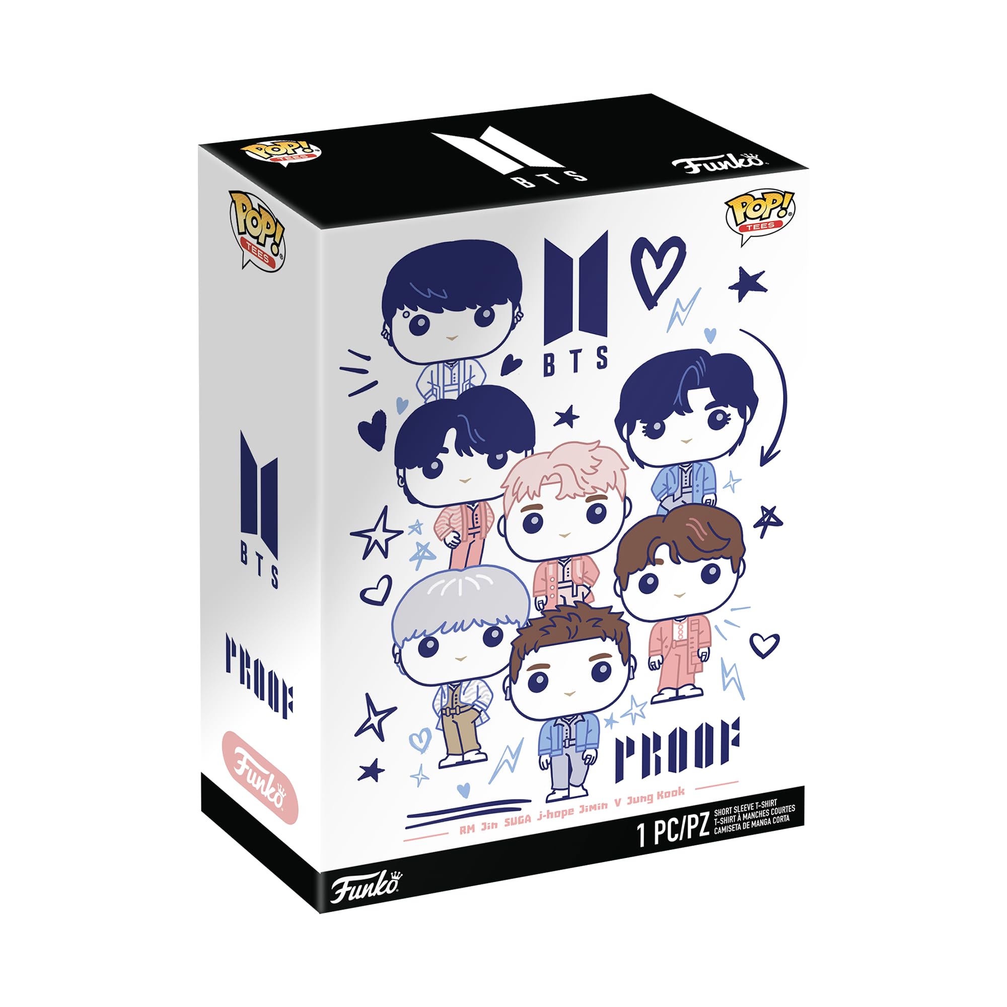 Foto 2 pulgar | Camiseta Funko Pop! Bts Proof Boxed Para Adultos, Unisex, Talla M - Venta Internacional.