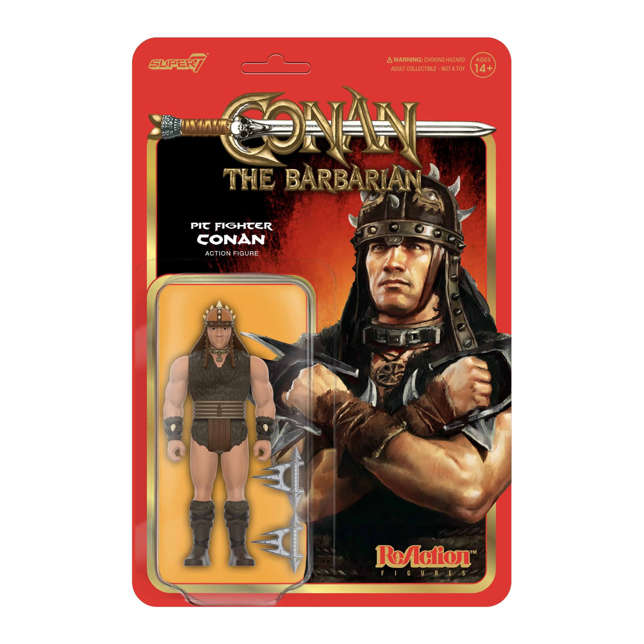 Figura De Acción Super7 Conan The Barbarian Pit Fighter 9,5 Cm - Venta Internacional.