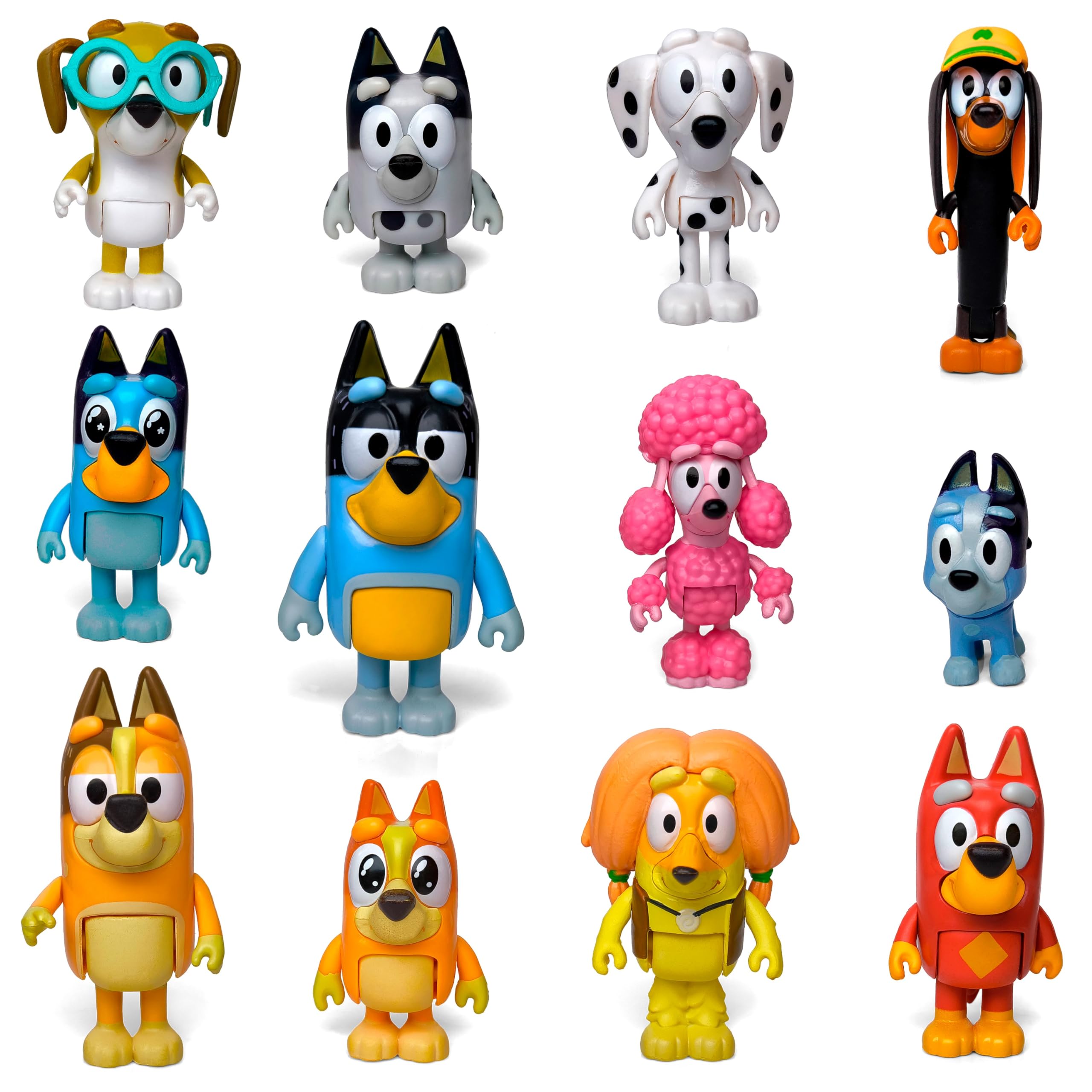 Figuras De Acción Toysvill Bluey Dogs Family & Friends X12 - Venta Internacional.