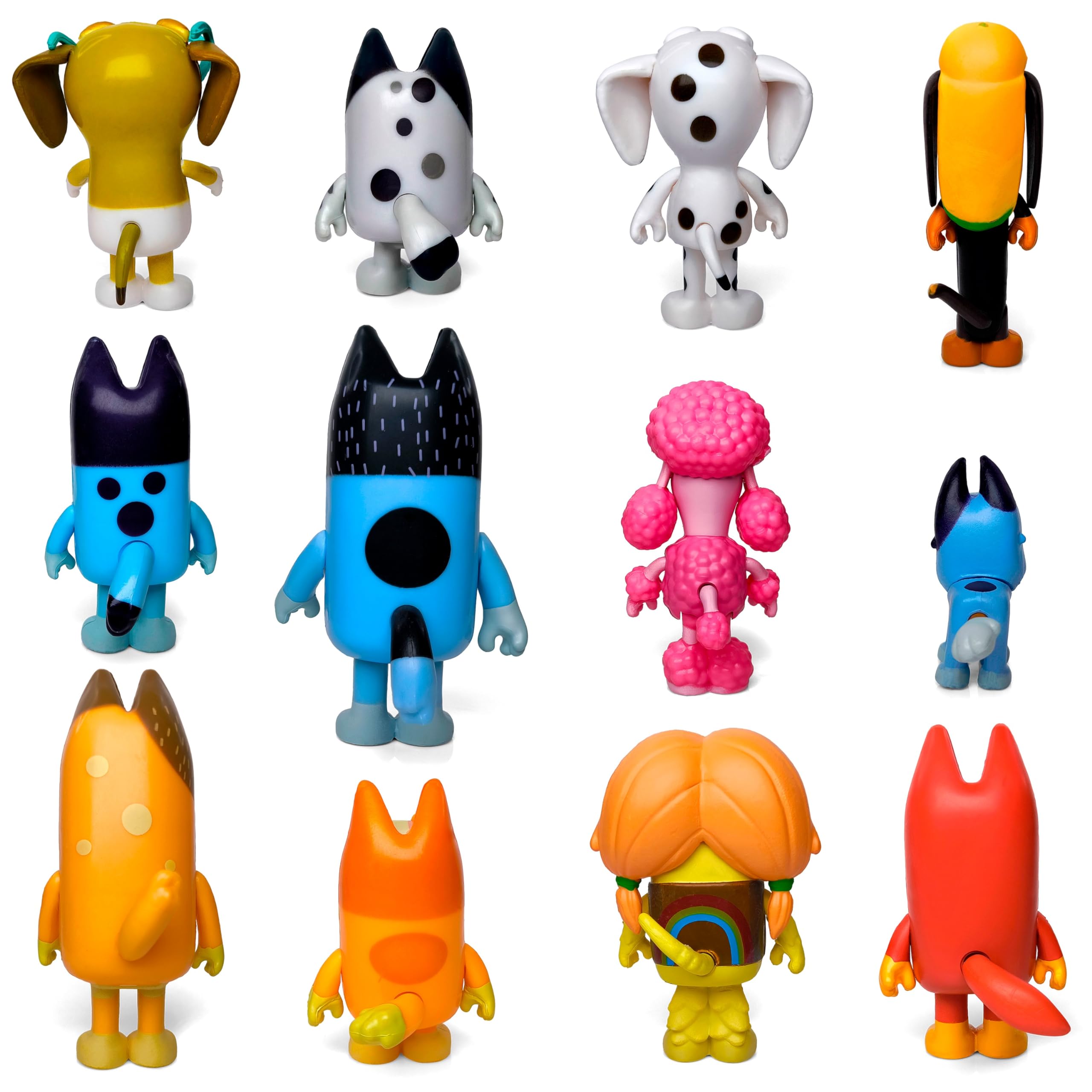 Foto 3 pulgar | Figuras De Acción Toysvill Bluey Dogs Family & Friends X12 - Venta Internacional.