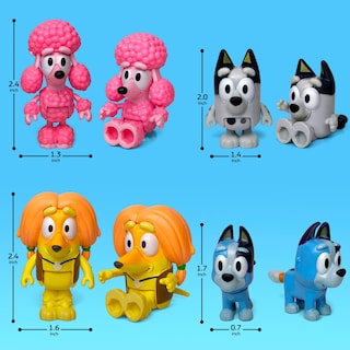 Foto 4 | Figuras De Acción Toysvill Bluey Dogs Family & Friends X12 - Venta Internacional.