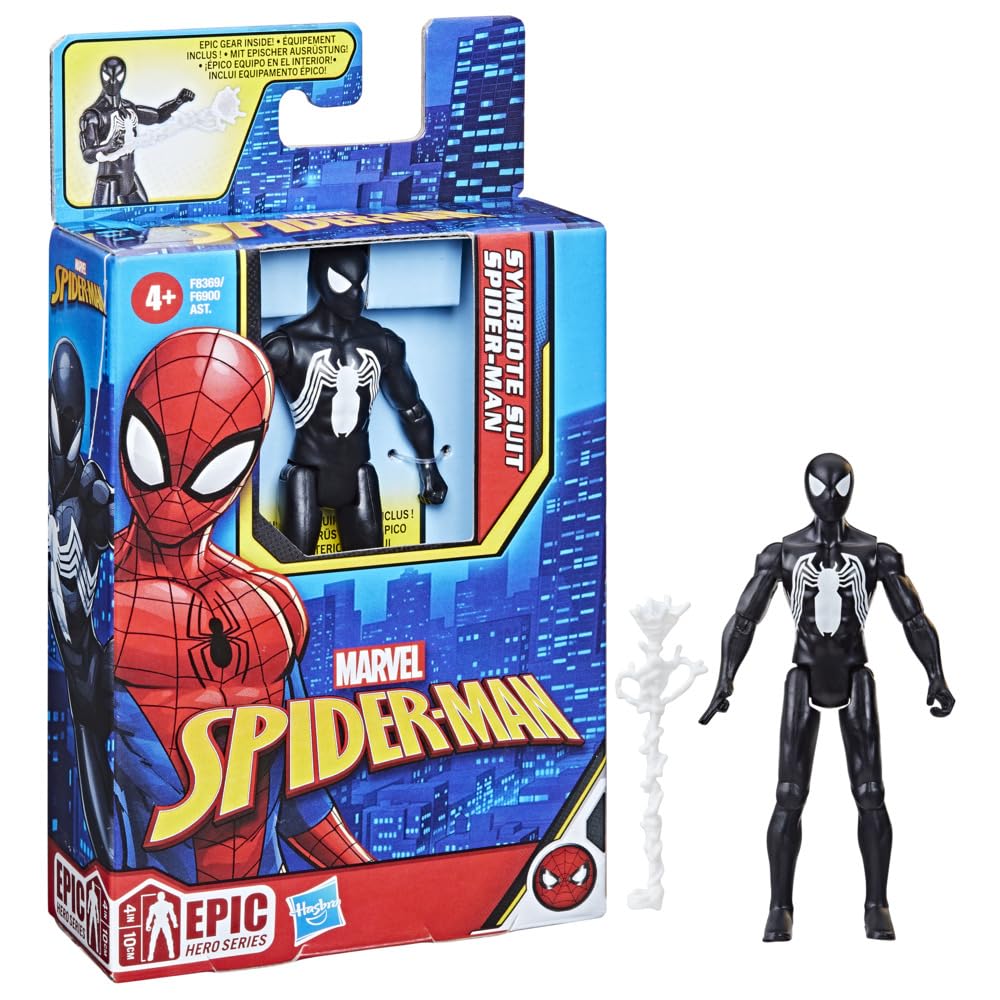 Foto 2 pulgar | Figura De Acción Marvel Epic Hero Series Symbiote Suit Spider-man - Venta Internacional.