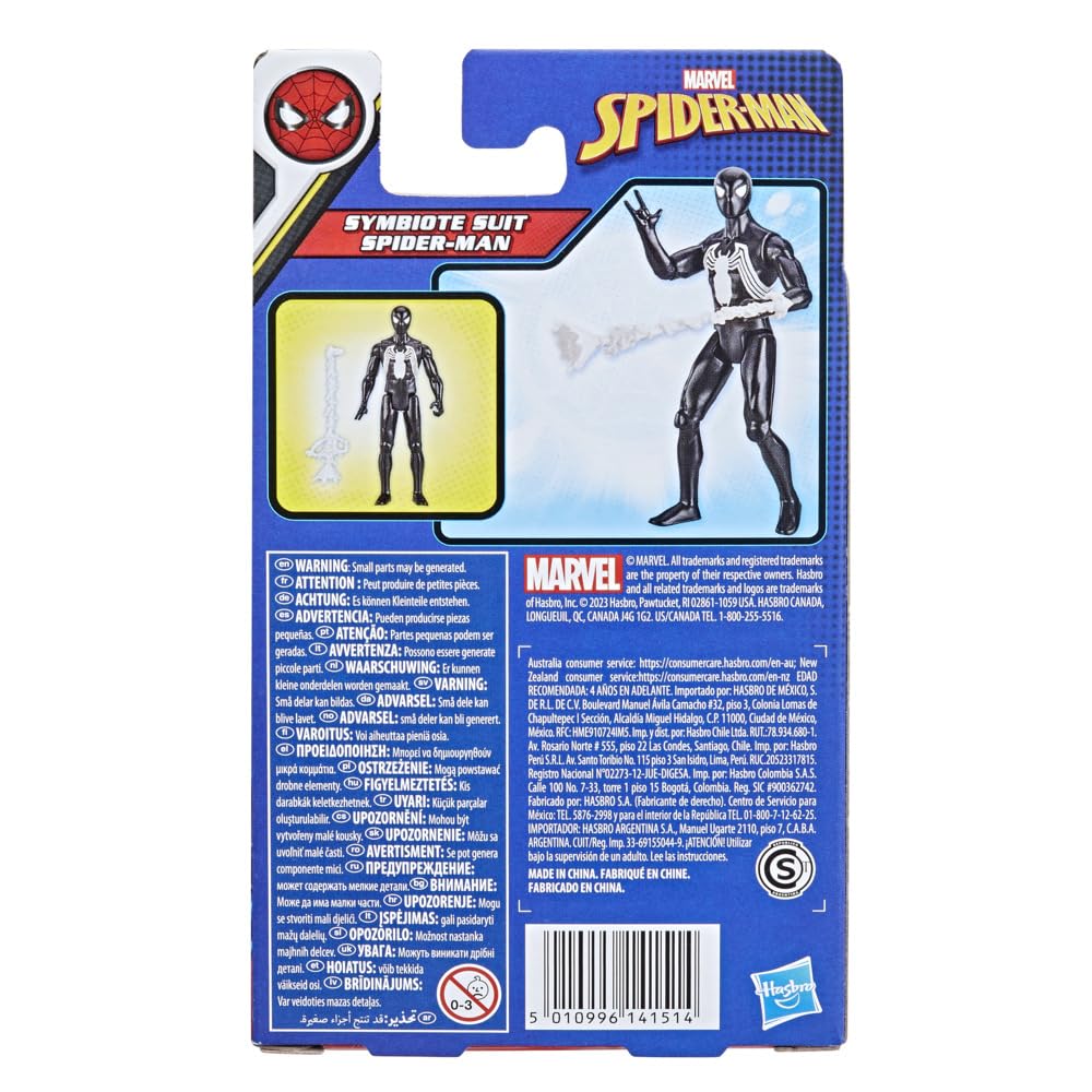 Foto 4 pulgar | Figura De Acción Marvel Epic Hero Series Symbiote Suit Spider-man - Venta Internacional.