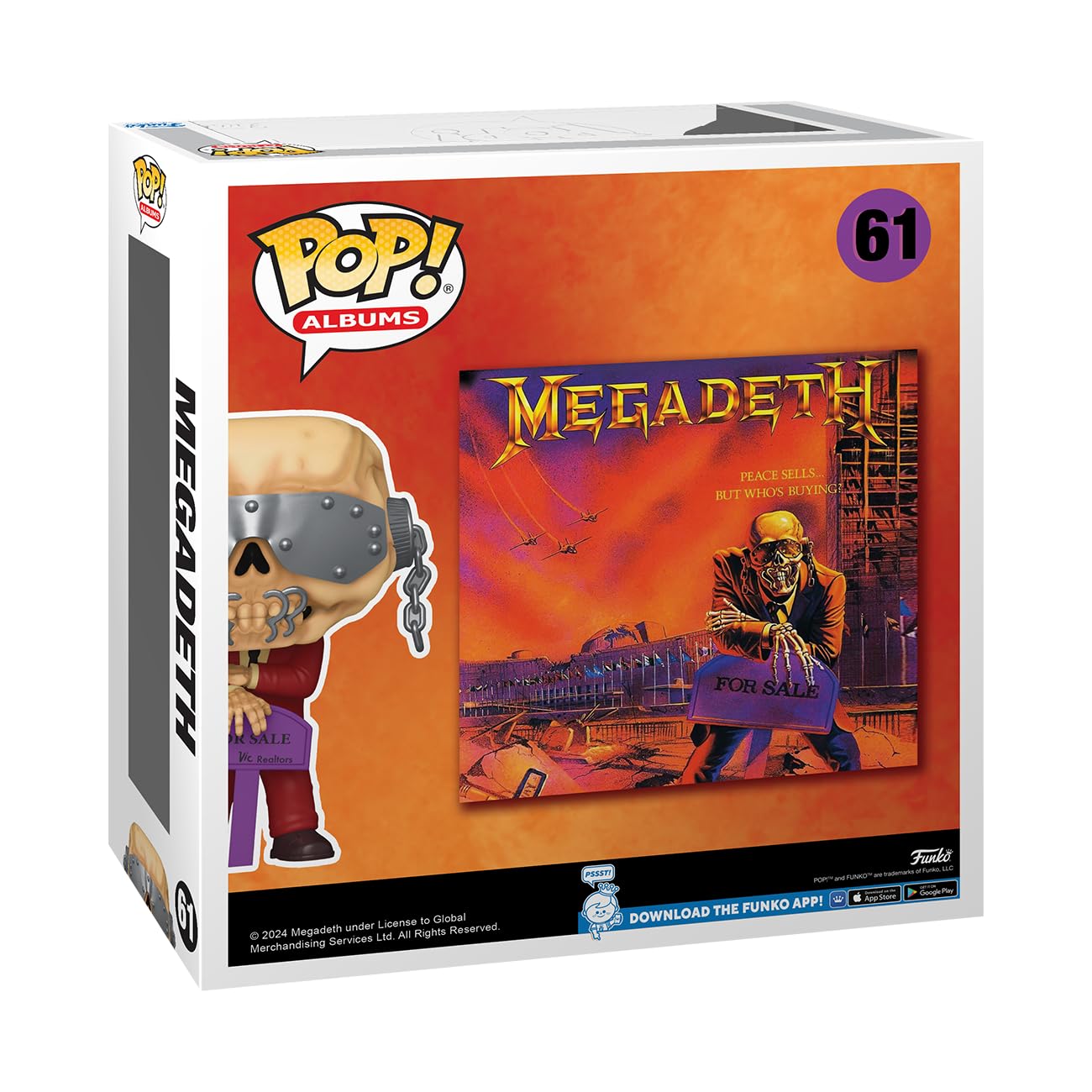 Foto 3 | ¡funko Pop! Álbumes Que Megadeth Peace Vende... Pero, ¿quién Compra? - Venta Internacional.