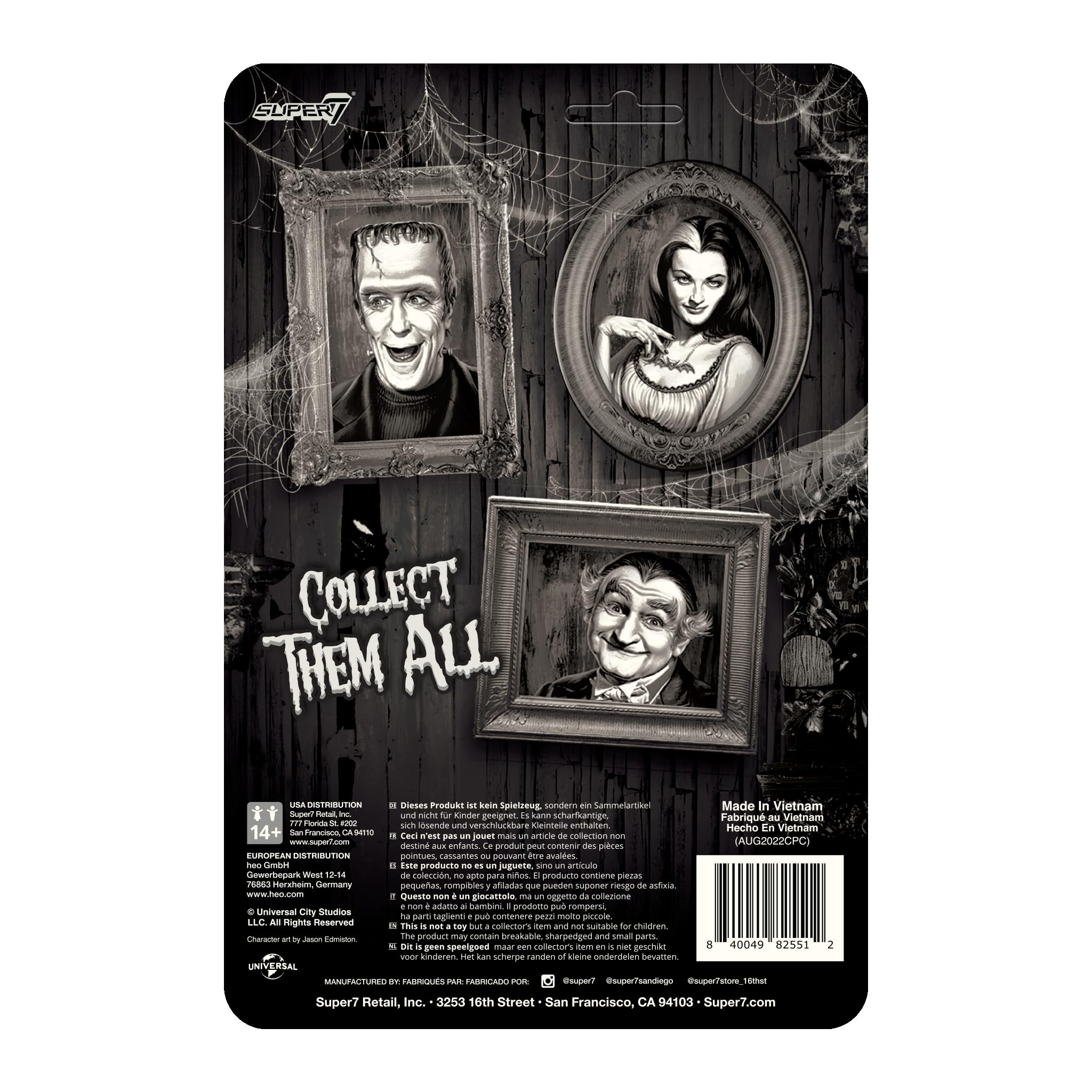 Foto 4 pulgar | Figura De Acción Super7 The Munsters Grandpa De 9,5 Cm Con Acceso. - Venta Internacional.