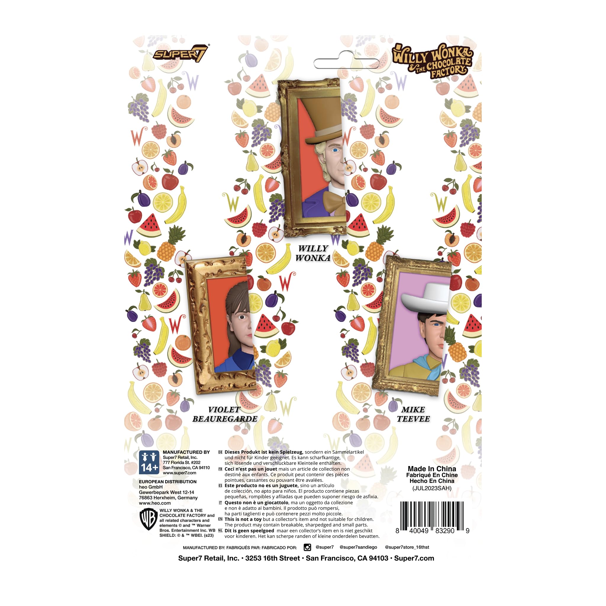Foto 3 | Figura De Acción Super7 Willy Wonka De 9,5 Cm Con Accesorio - Venta Internacional.