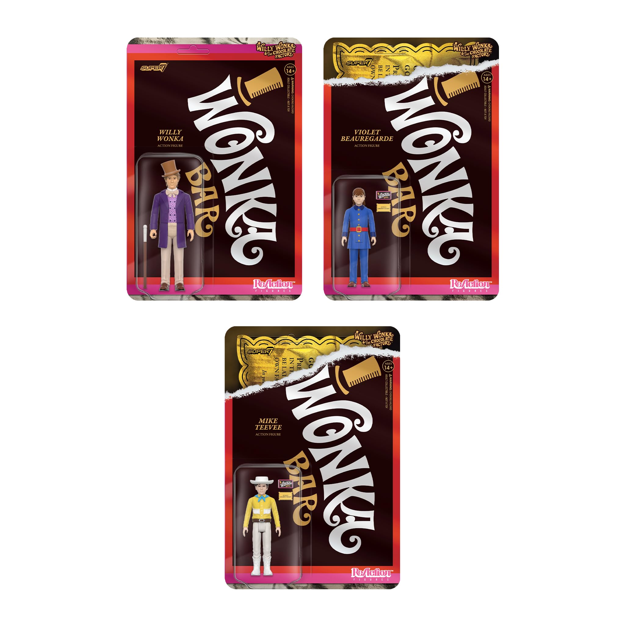 Foto 7 pulgar | Figura De Acción Super7 Willy Wonka De 9,5 Cm Con Accesorio - Venta Internacional.