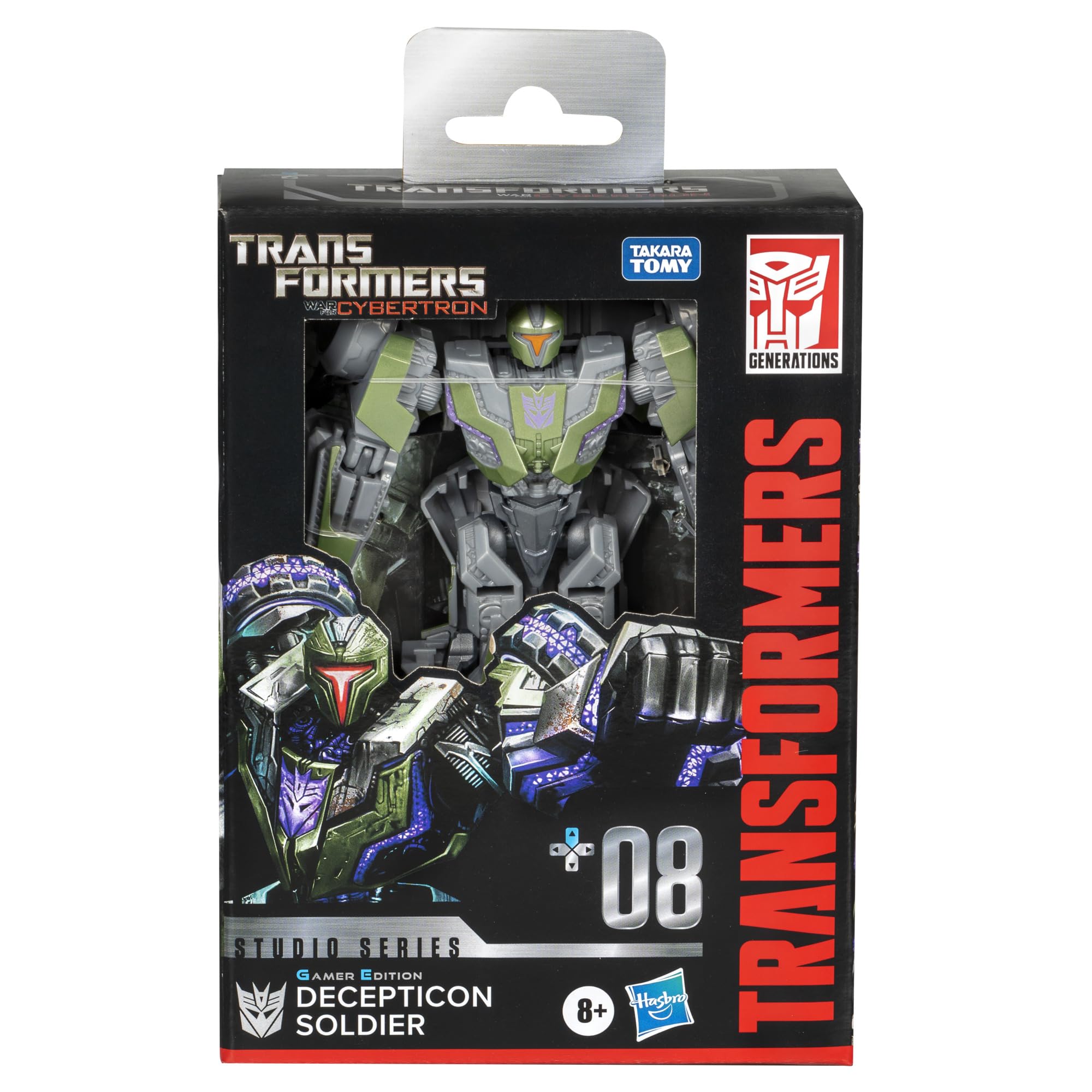 Foto 5 pulgar | Figura De Acción Transformers Studio Series Deluxe War For Cybertron 08 Gamer Edition Decepticon Soldier - Venta