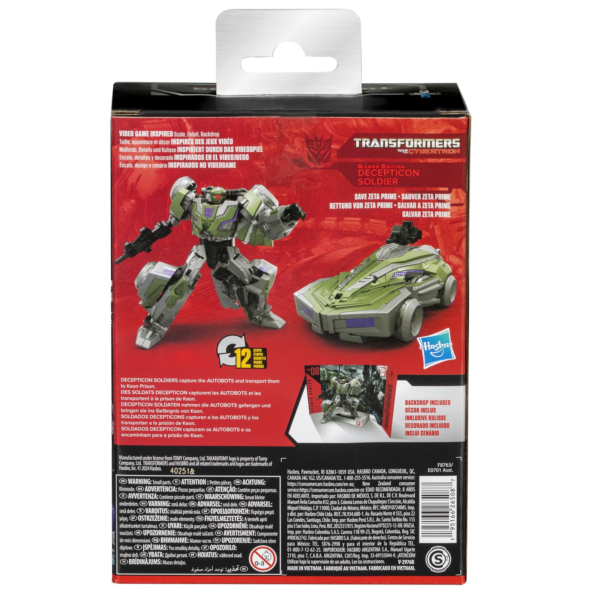 Foto 6 pulgar | Figura De Acción Transformers Studio Series Deluxe War For Cybertron 08 Gamer Edition Decepticon Soldier - Venta