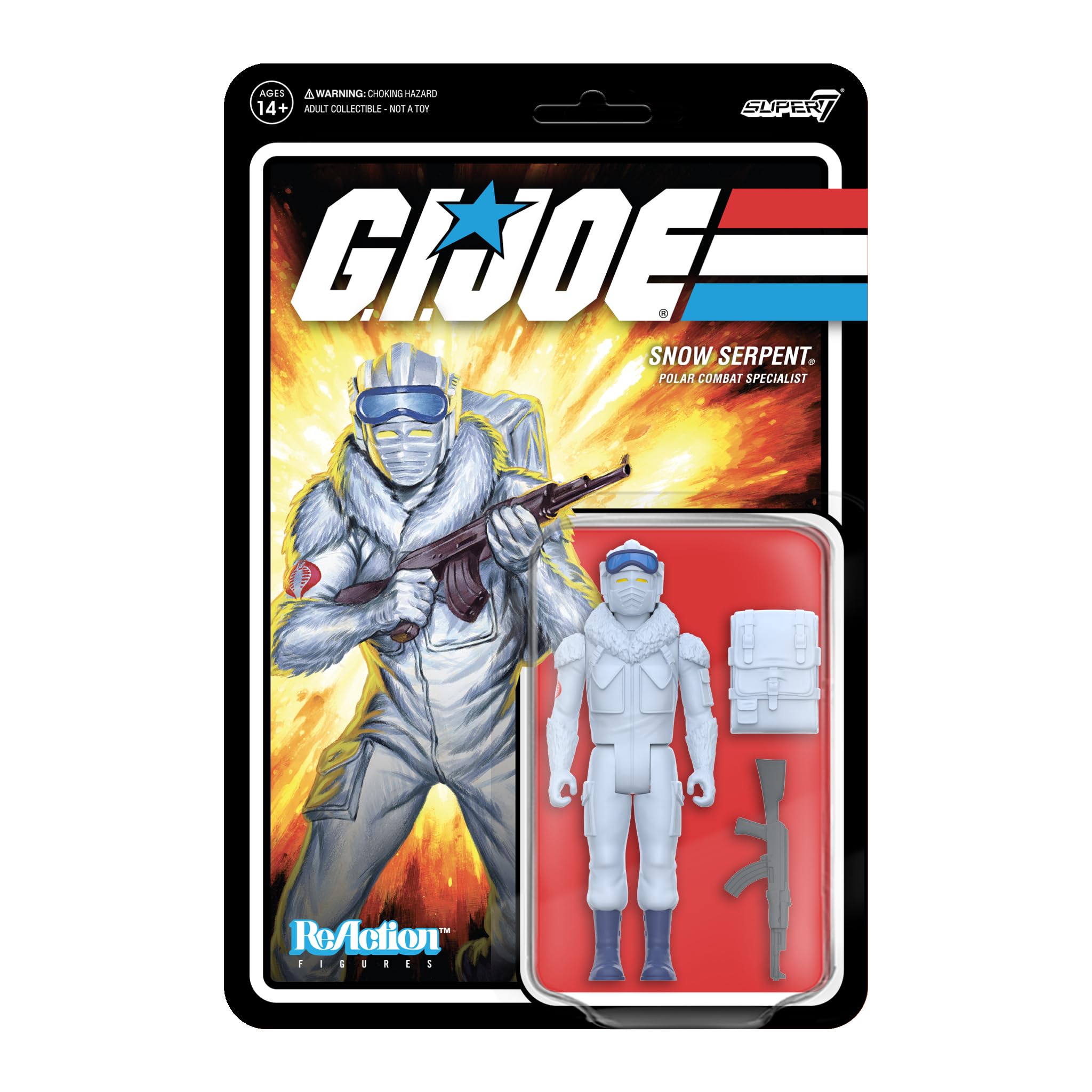Figura De Acción Super7 G.i. Joe Reaction Cobra Snow Serpent - Venta Internacional.