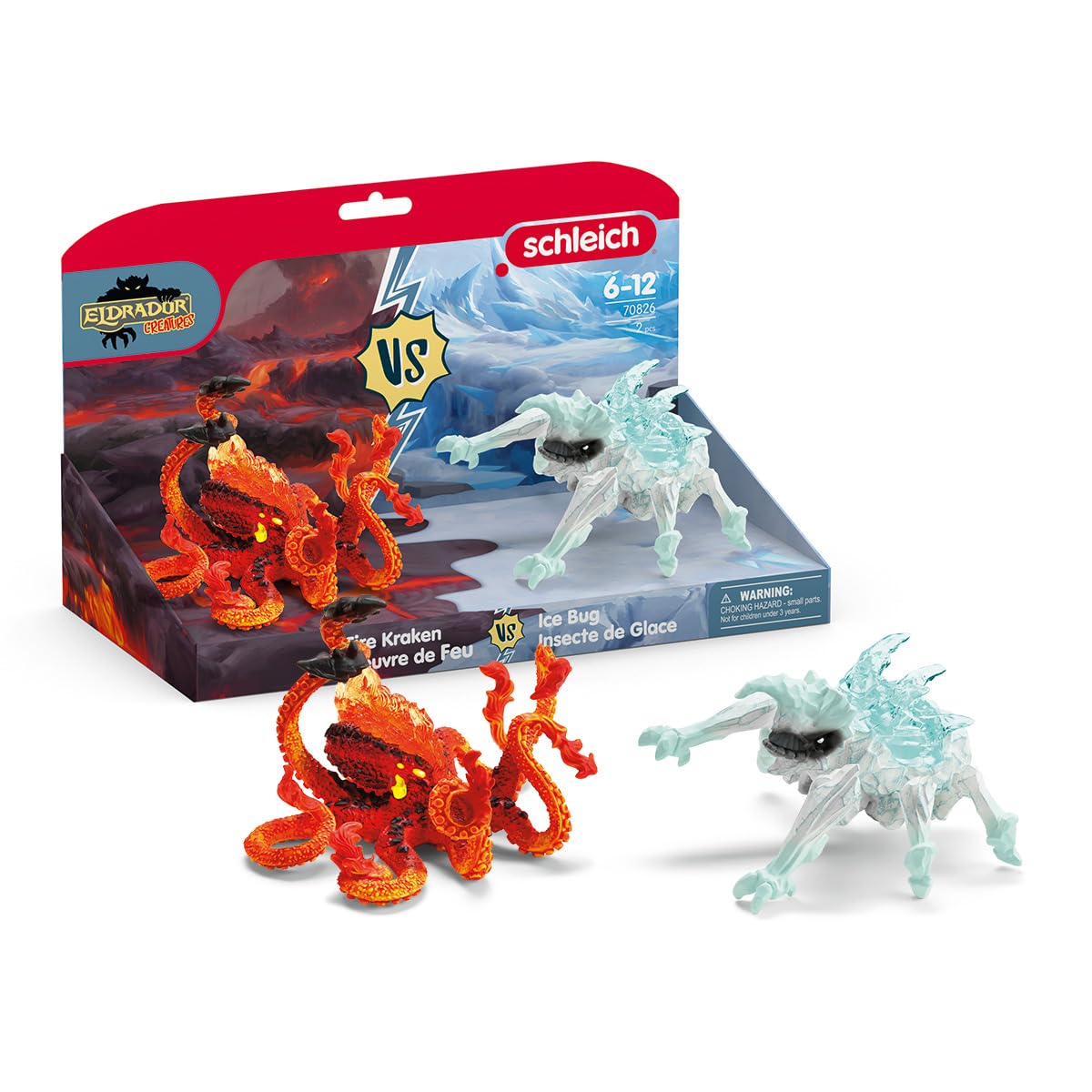 Foto 2 pulgar | Bug De Hielo De Toy Schleich Contra Criaturas De Eldrador Kraken De Fuego 7+ - Venta Internacional.