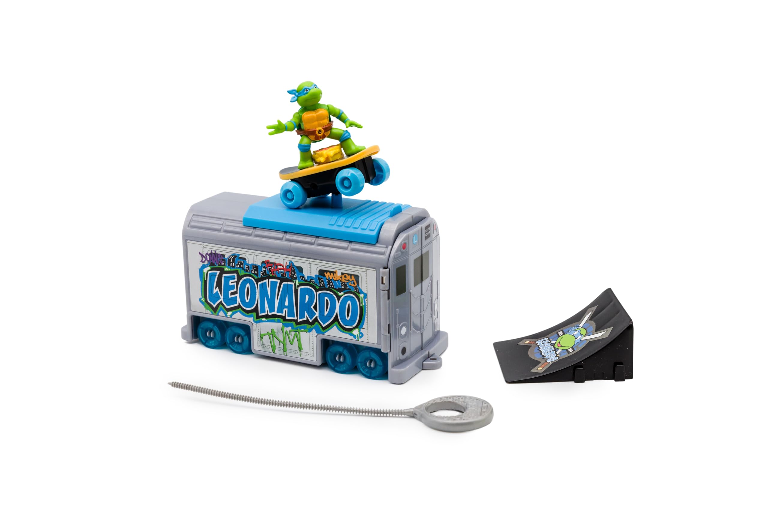 Foto 2 | Lanzador De Metro De Toy Teenage Mutant Ninja Turtles Leonardo - Venta Internacional.