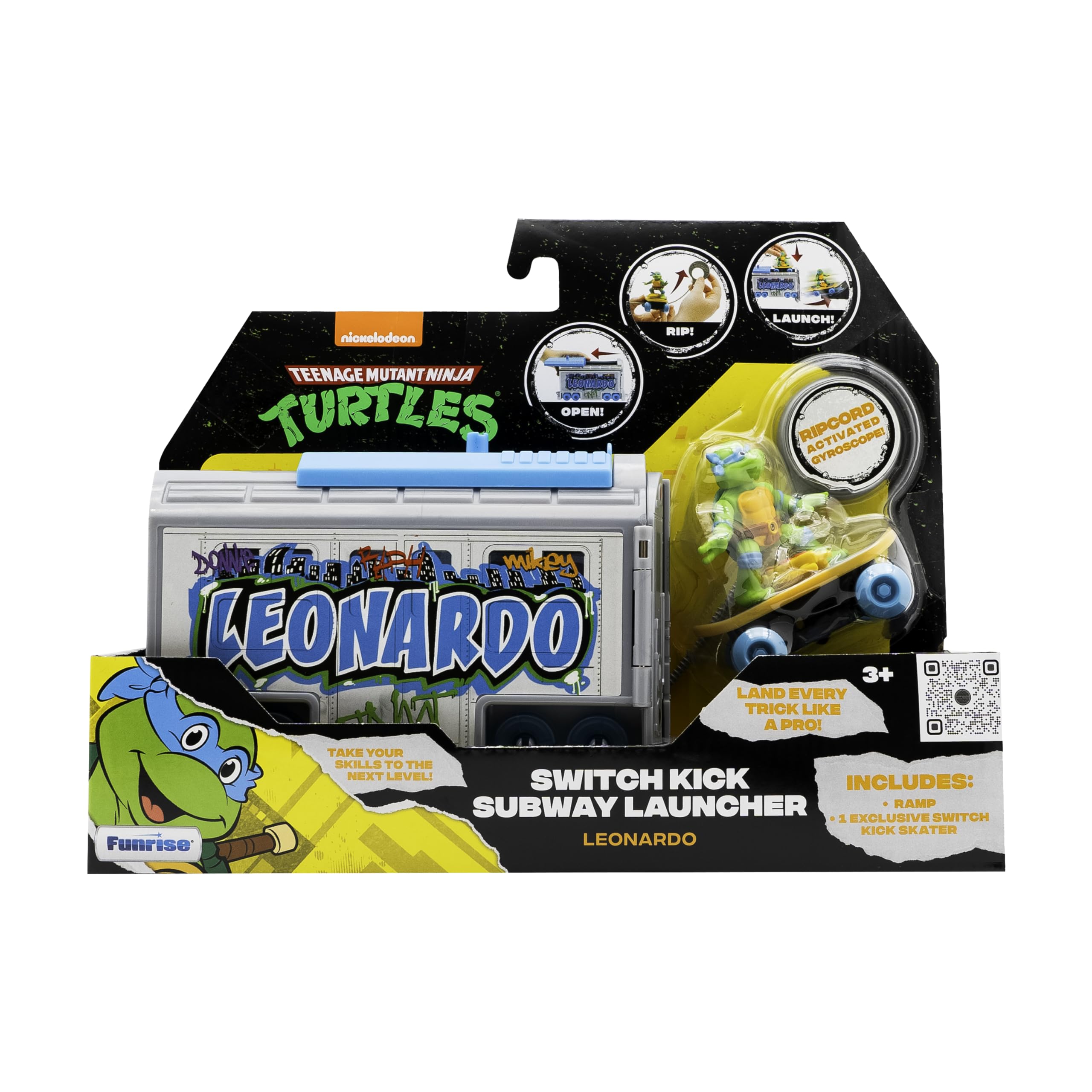 Foto 4 | Lanzador De Metro De Toy Teenage Mutant Ninja Turtles Leonardo - Venta Internacional.