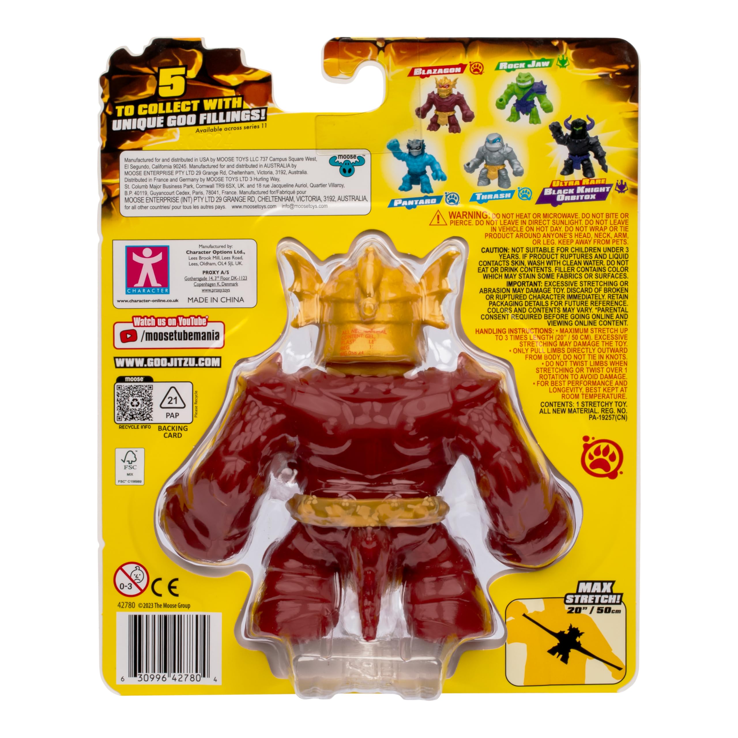 Foto 4 | Figura De Acción Heroes Of Goo Jit Zu Stretch Strikers Blazagon - Venta Internacional.