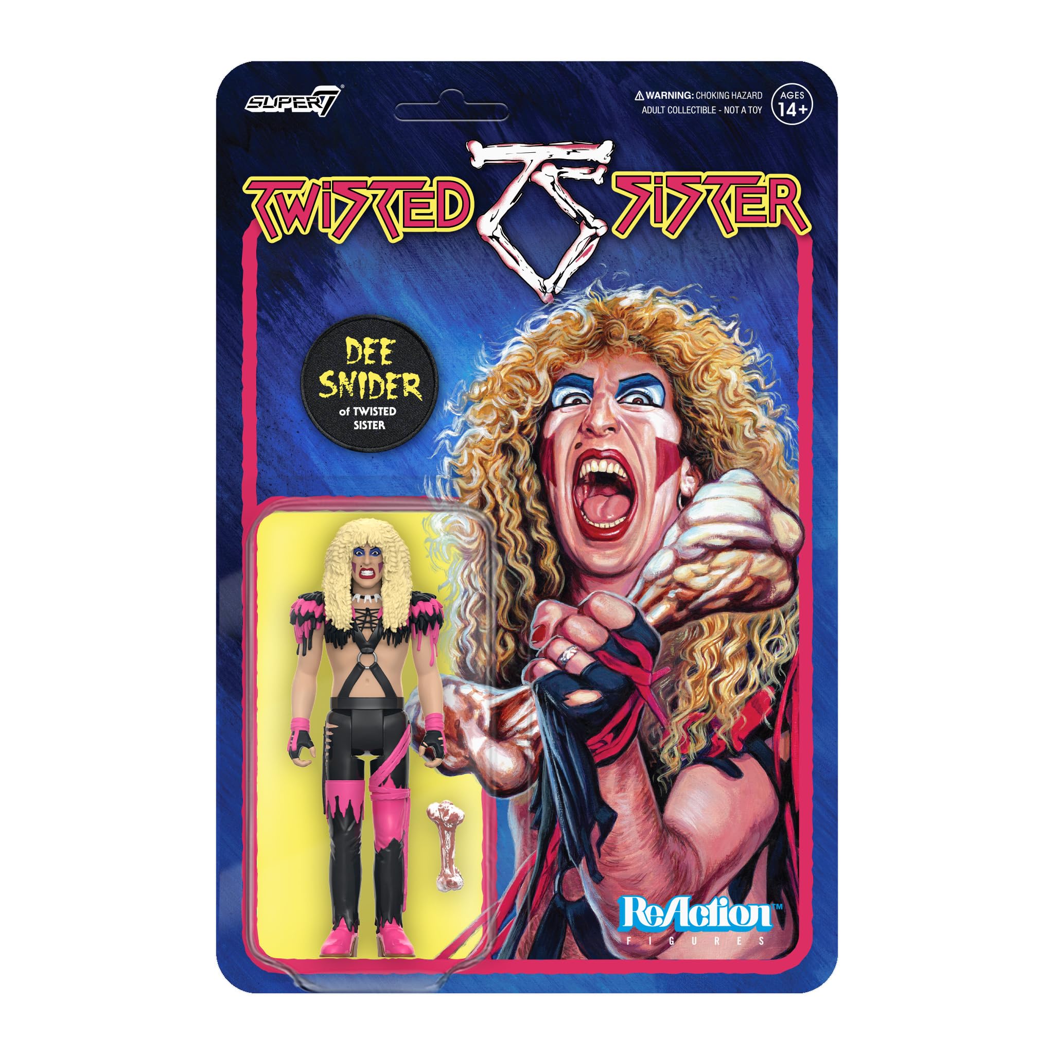 Foto 2 pulgar | Figura De Acción Super7 Twisted Sister Dee Snider De 9,5 Cm Con Acc - Venta Internacional.